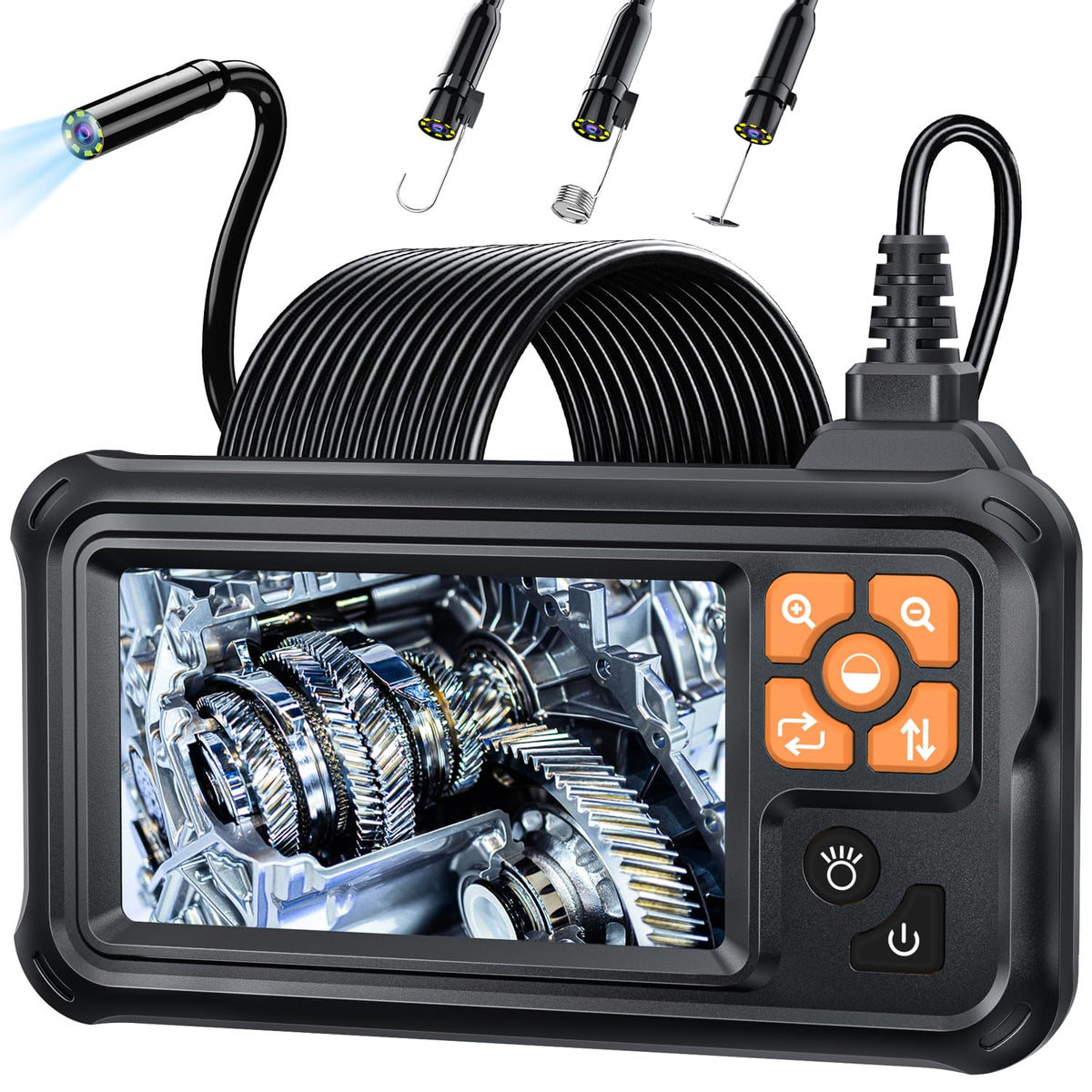 Industrial Endoscope Borescope Camera with Light 4 3 HD - SKYBASIC Official Imagery - 2