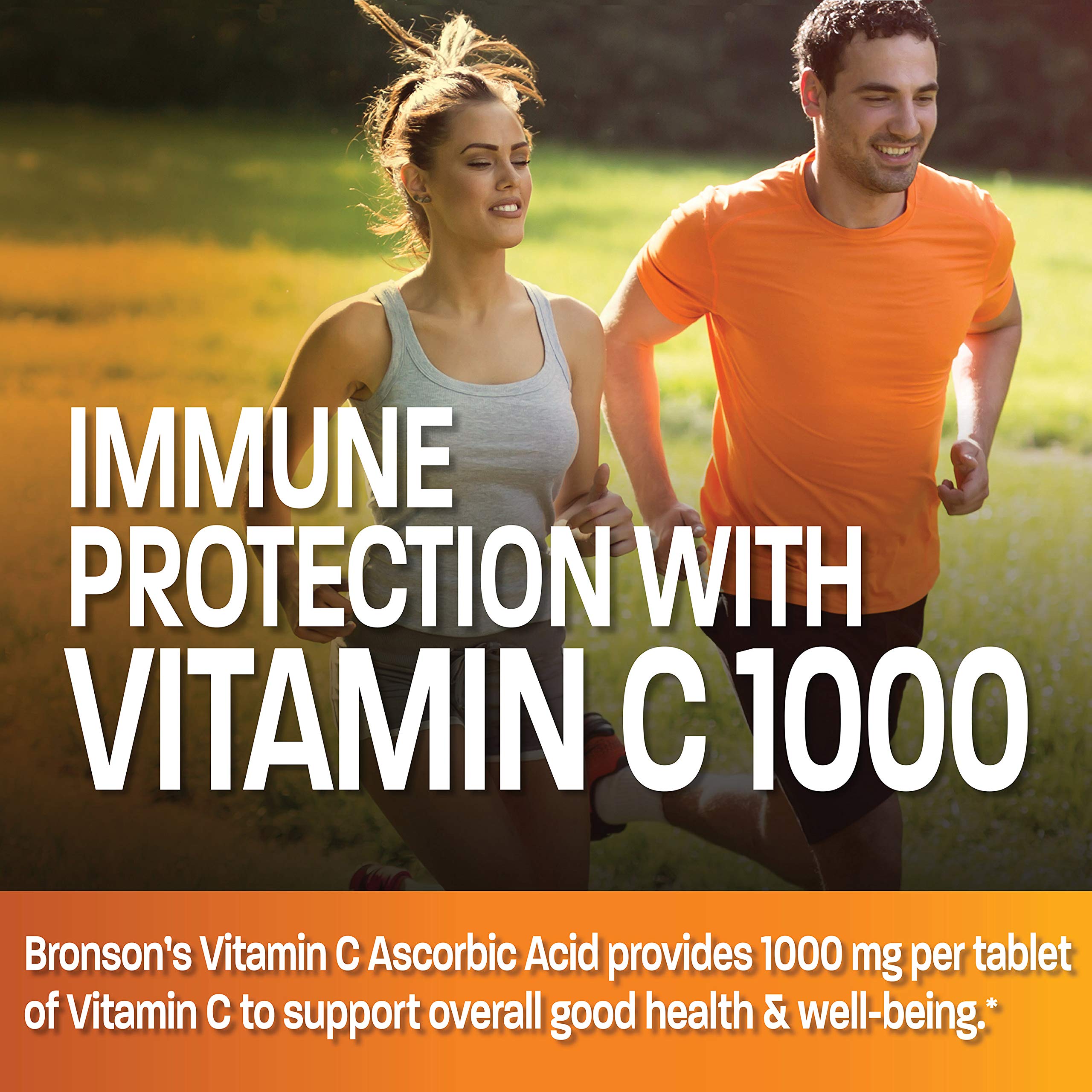 Bronson Vitamin C 1000mg Premium Non-GMO Ascorbic Acid Tablets, 1 - Bronson Official Product View 5