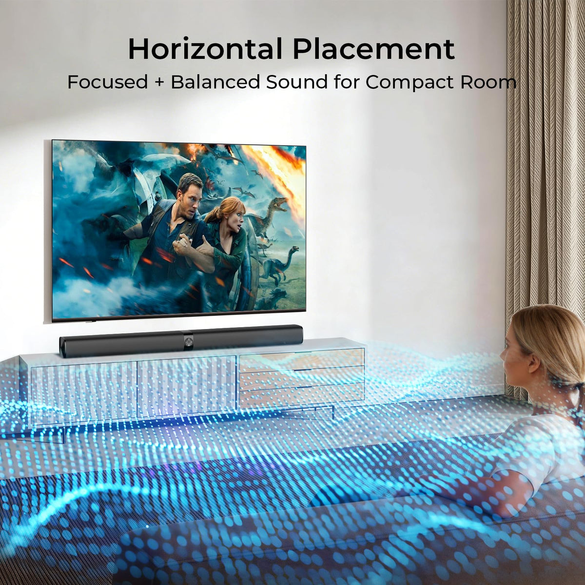 Sound Bar for Smart TV Soundbar with Bluetooth ARC Opt AUX - Assistrust Official Imagery - 4