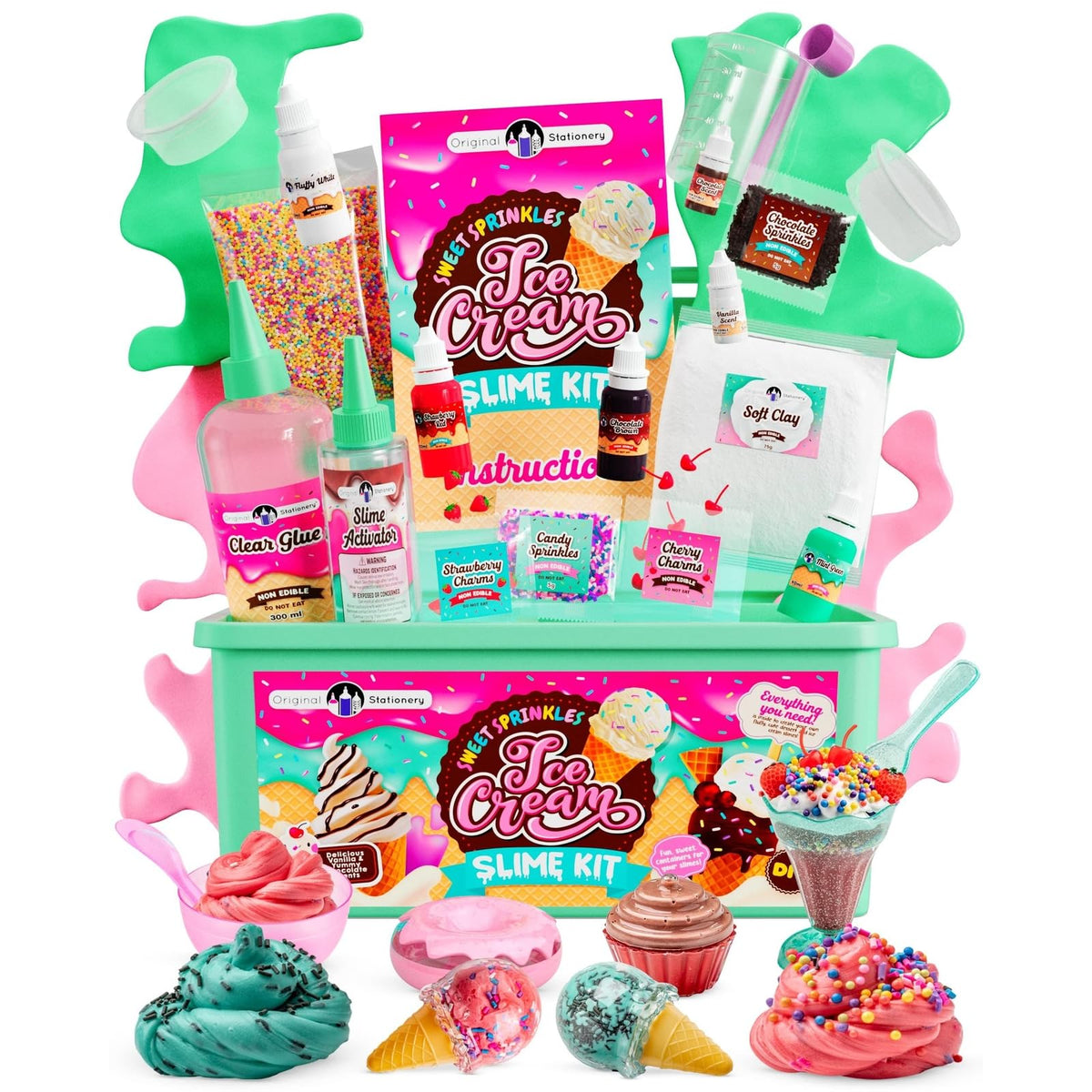 Original Stationery Ice Cream Slime Kit for Girls Toys DIY - Original Stationery Official Imagery - 6