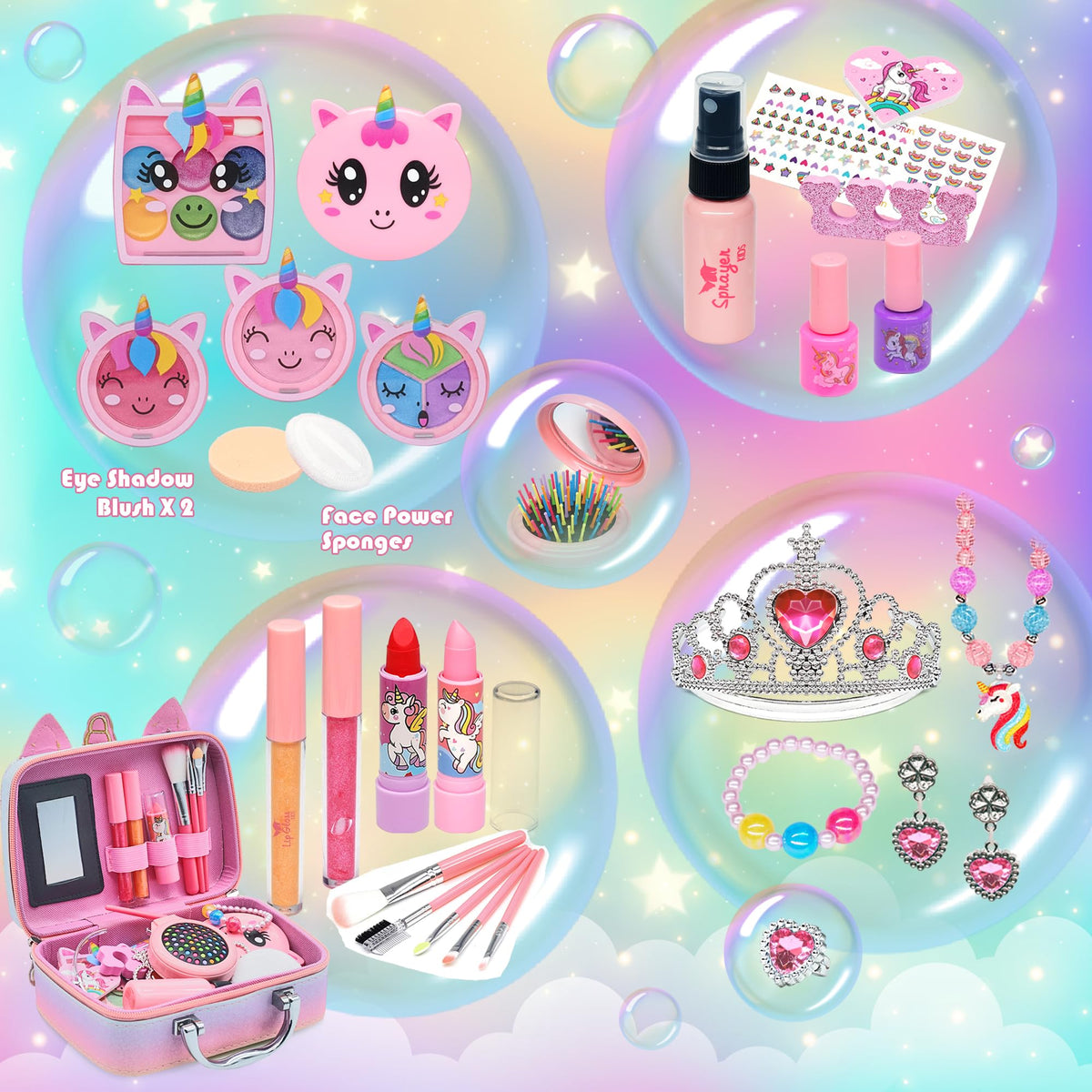 Mrabbitoo Kids Real Makeup Kit for Girls - Mrabbitoo Official Imagery - 4