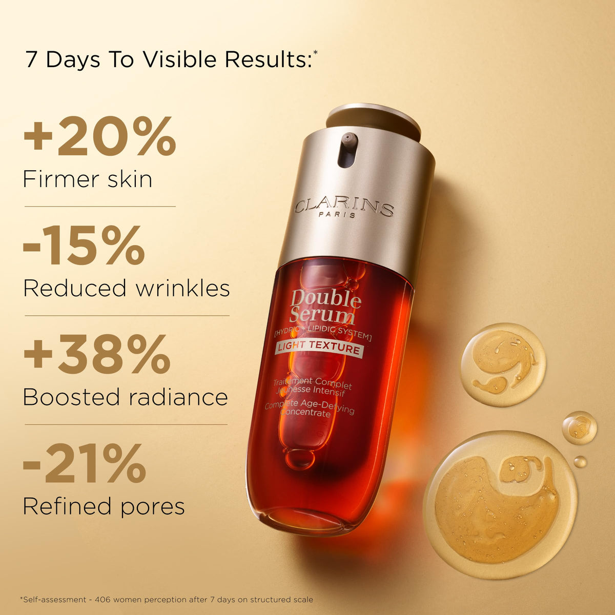 Clarins DOUBLE SERUM LIGHT TEXTURE - Premium Selection Official Imagery - 3