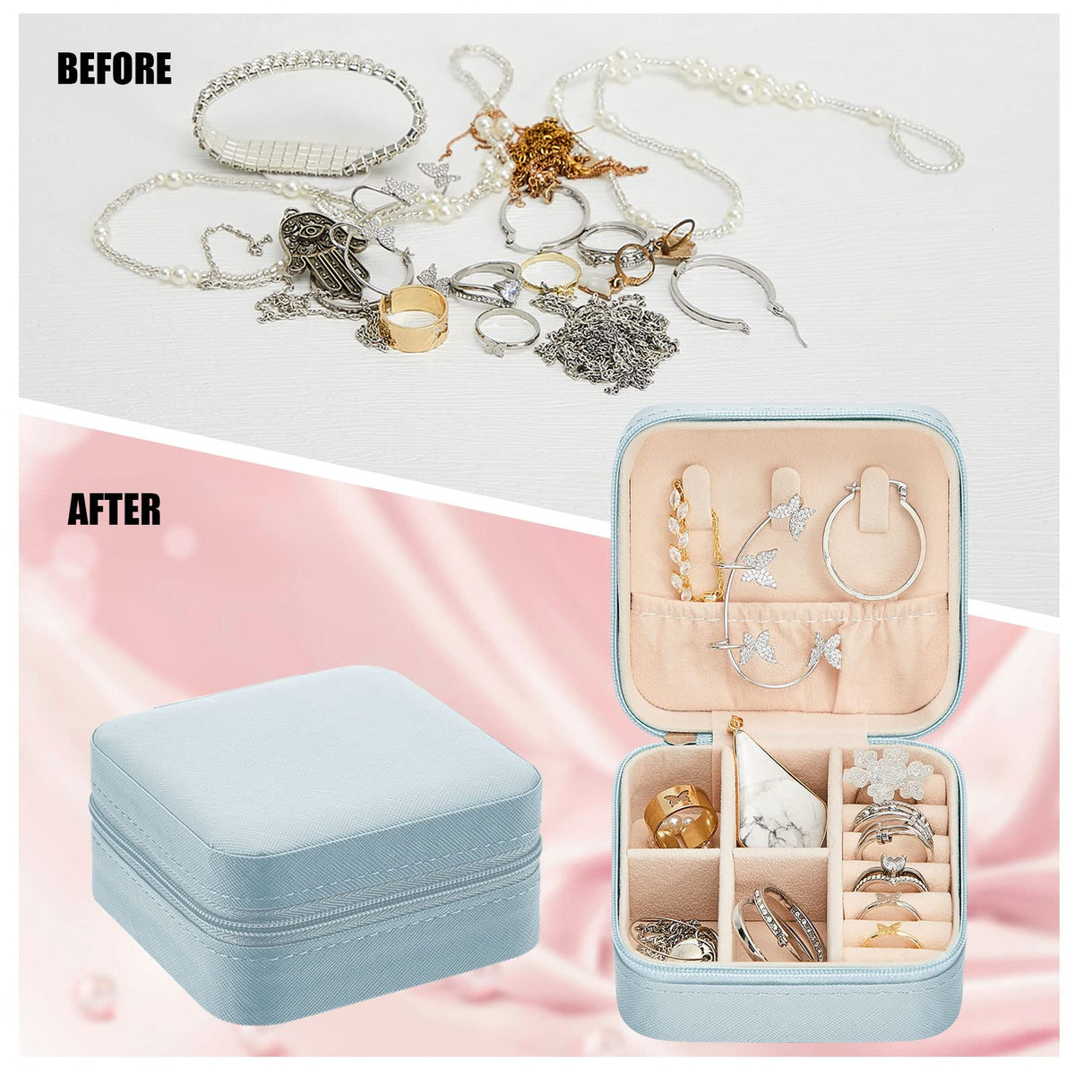 Taiyin 6 12 50 Pcs Travel Jewelry Case Bulk - Taiyin Official Imagery - 6