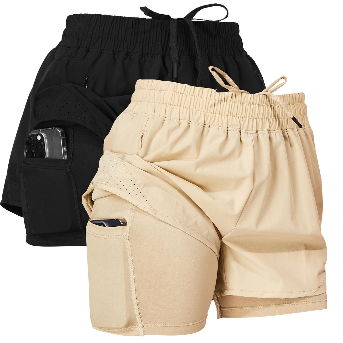 Ultra Performance 2 Pack Workout Shorts Women 2 in 1 - Ultra Performance Official Imagery - 2