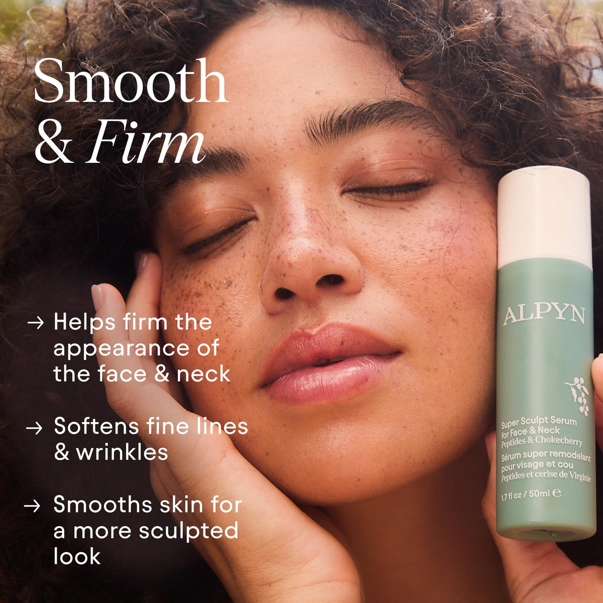 ALPYN Super Sculpt Peptide Firming Lifting Serum for Face - Alpyn Beauty Official Imagery - 3