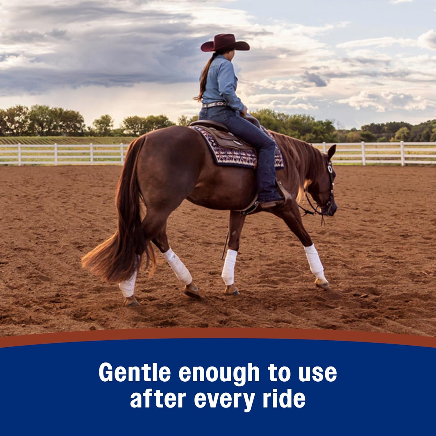 Farnam Leather New Easy-Polishing Glycerine Saddle Soap and Leather Cleaner in a white bottle with a pump dispenser.