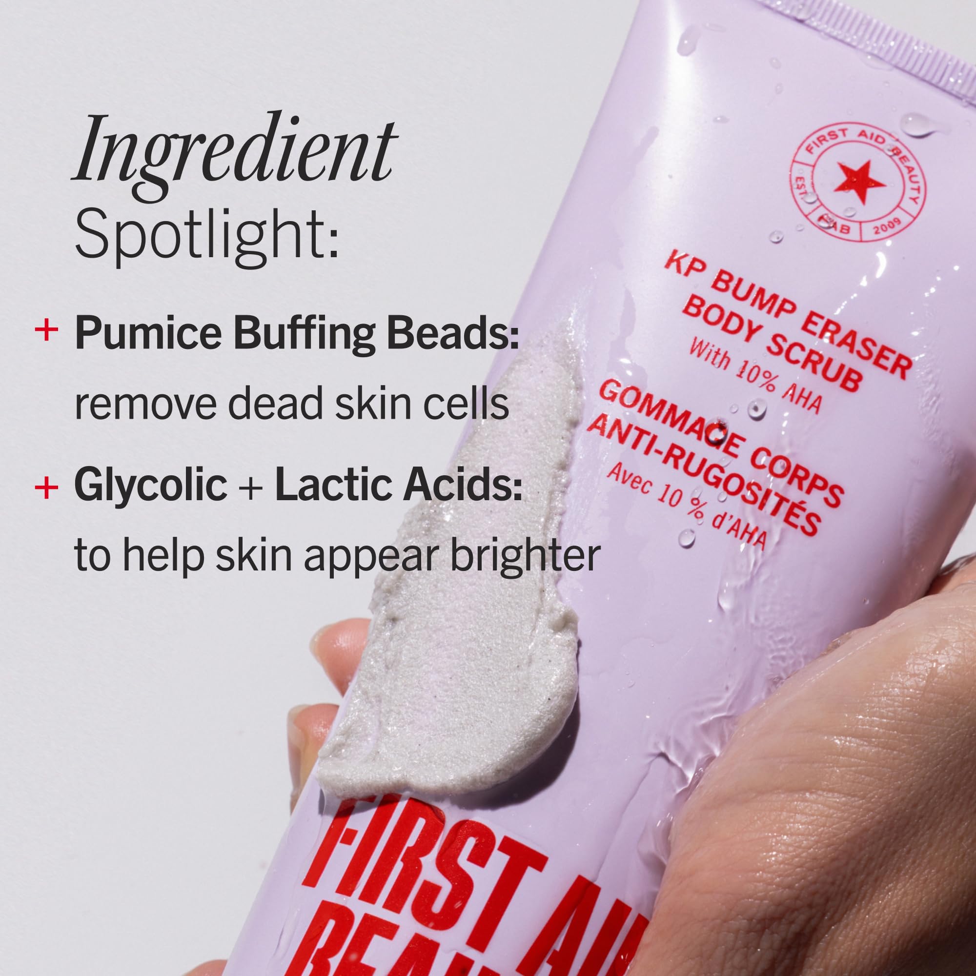 First Aid Beauty KP Bump Eraser Body Scrub with 10% AHA - Elefair Tech Official Product View 7