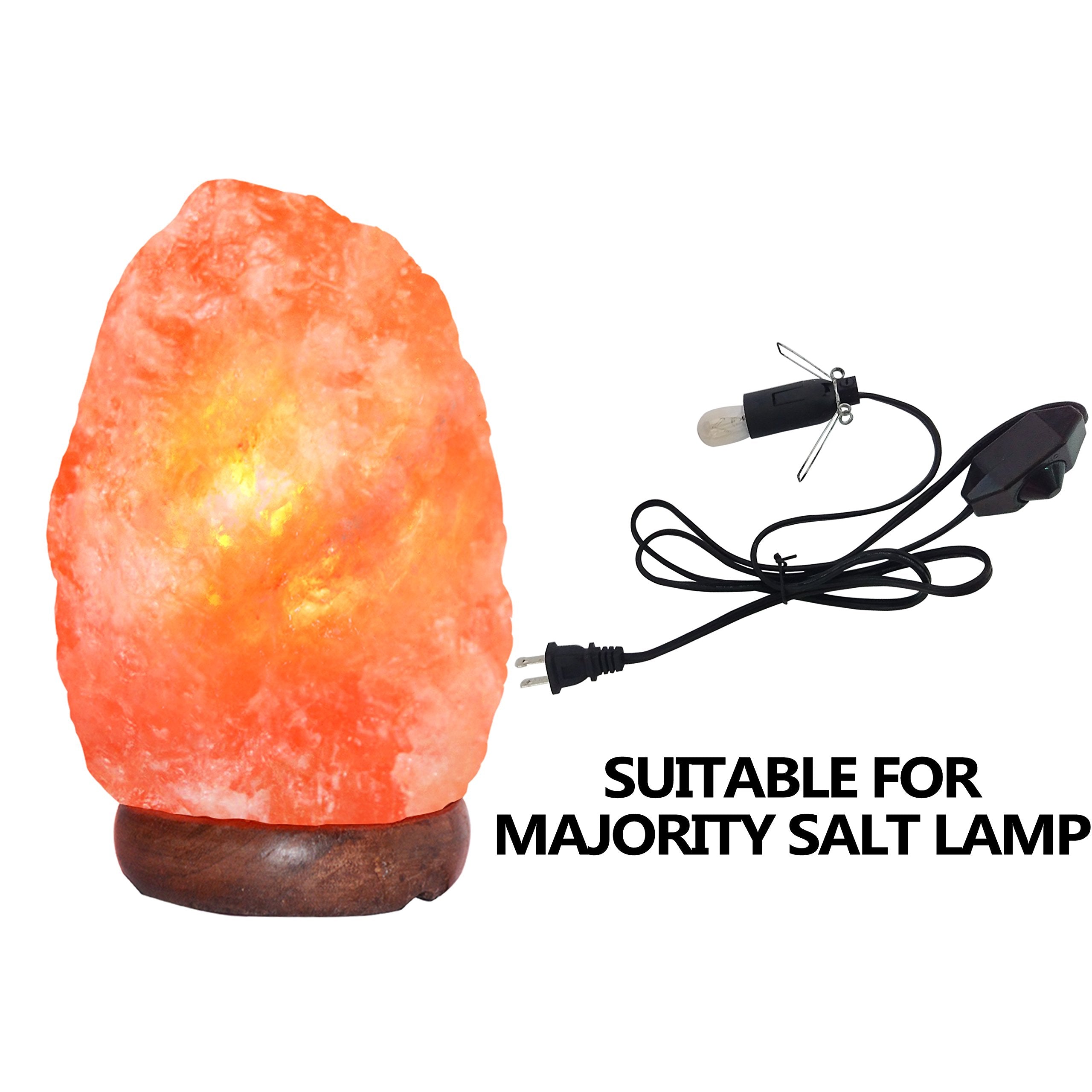haraqi Himalayan Salt Lamp Cord and Bulb with Dimmer Switch - haraqi Official Product View 6
