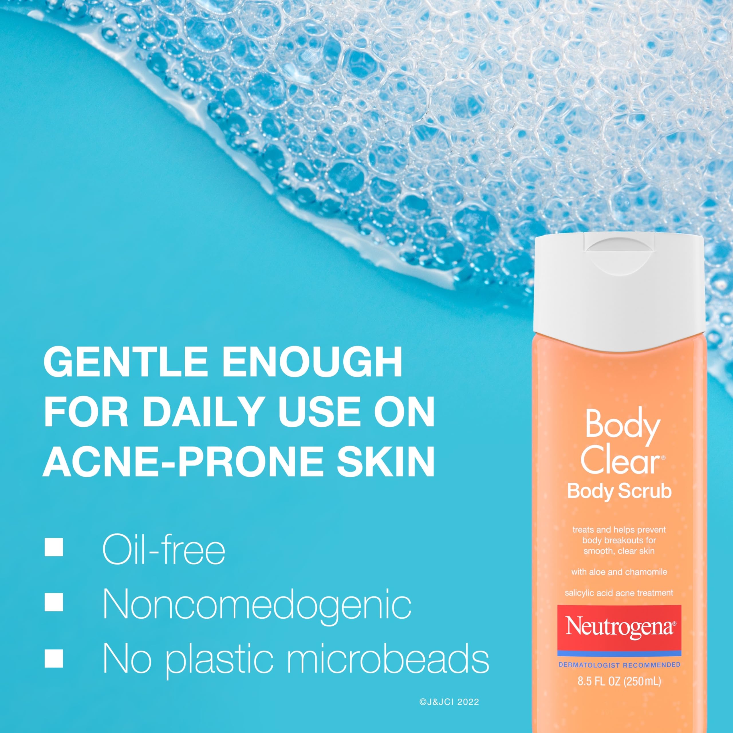 Elefair Tech Neutrogena Body Clear Acne Body Wash & Exfoliating Scrub, 8.5 fl oz - Elefair Tech Official Product View 7