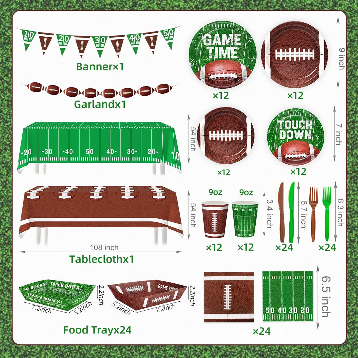 Football Party Decorations - Actilize Official Imagery - 4
