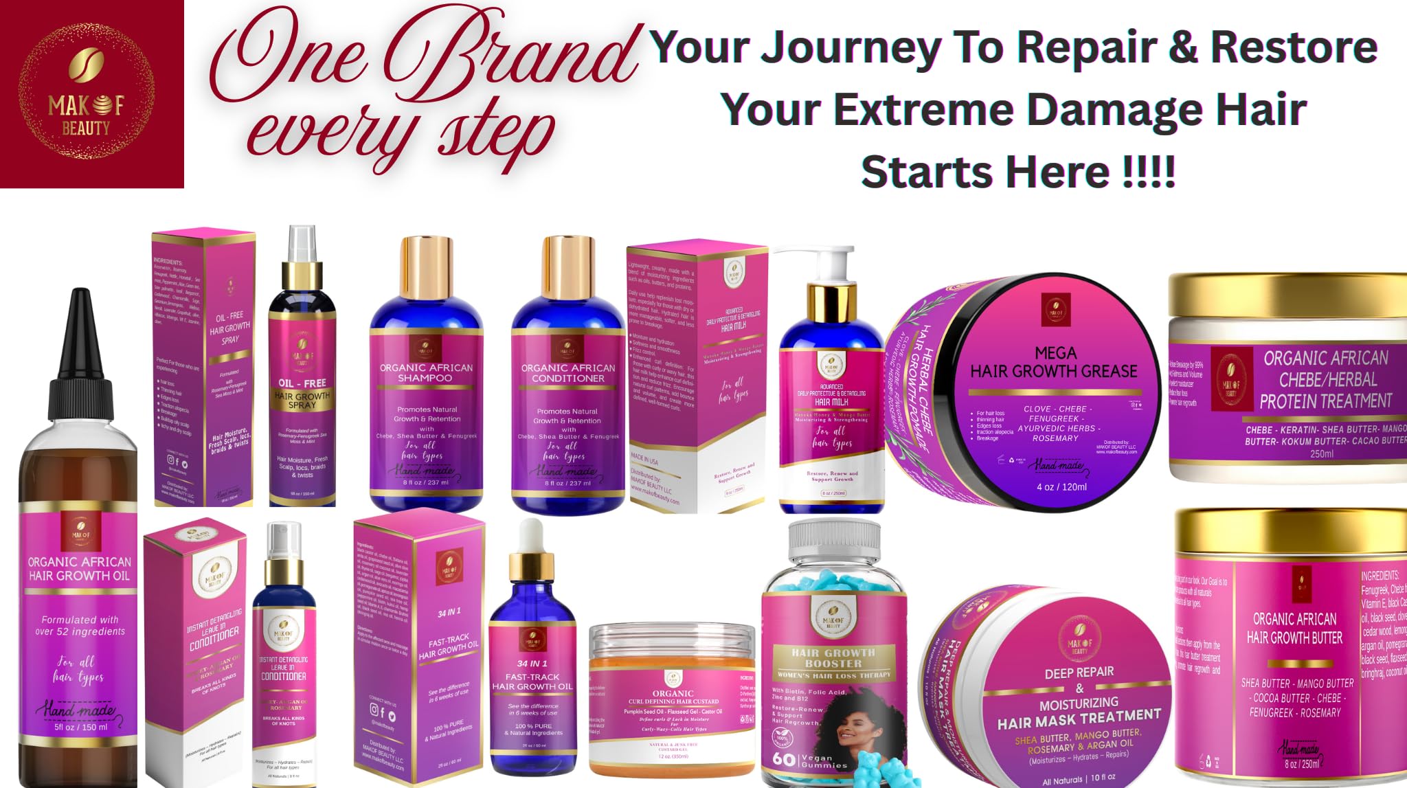 MAKOF BEAUTY Chebe Hair Growth and Thickening Butter - Ayurvedic Deep - MAKOF BEAUTY Official Product View 10