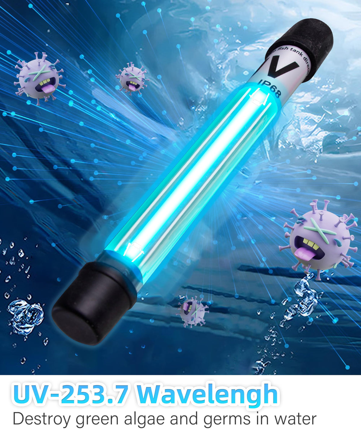 COOSPIDER 200GPH Aquarium Filter with 5W U V Light for 30 - COOSPIDER Official Imagery - 8