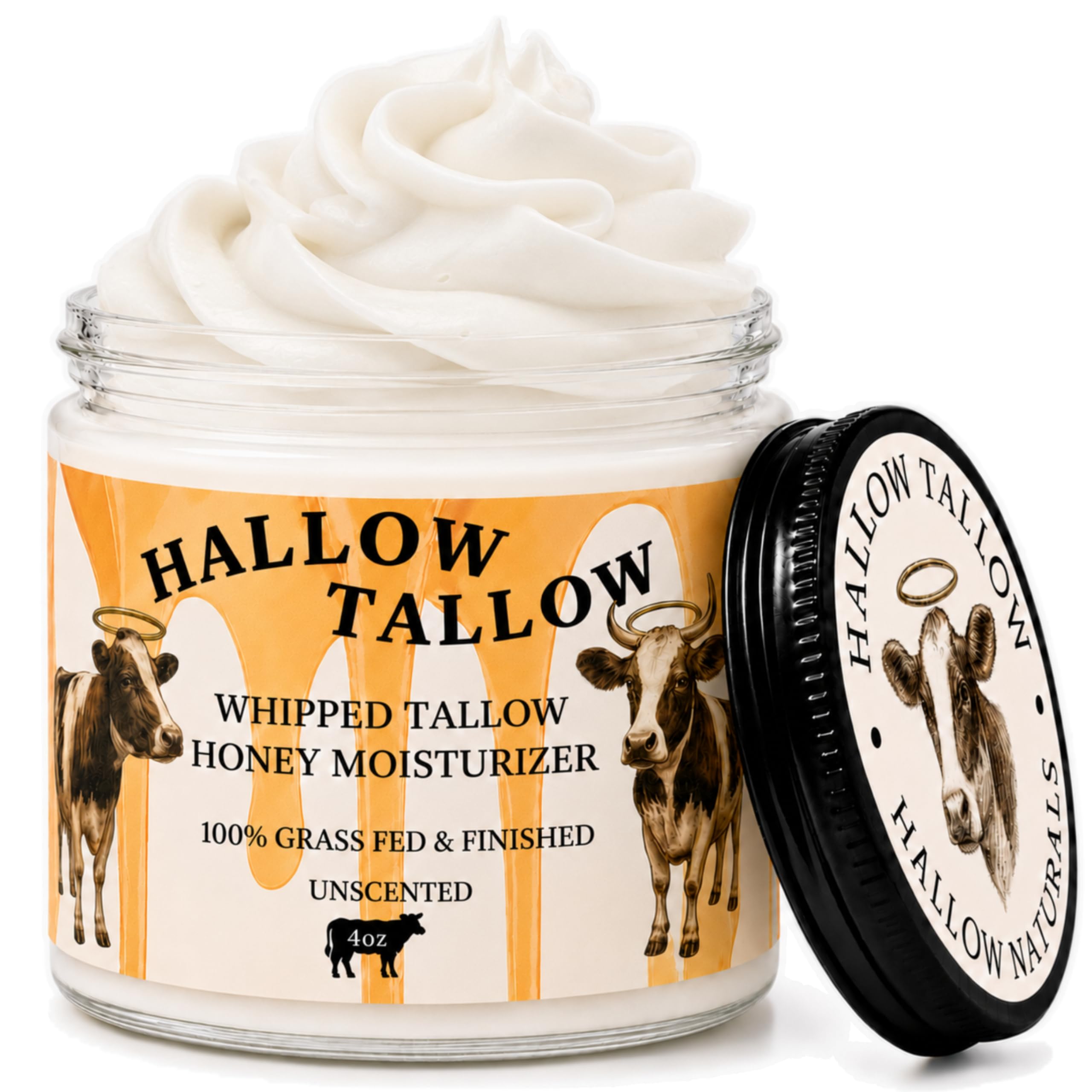 Hallow Naturals Hallow Tallow Whipped Beef Tallow Moisturizer – 1 - Hallow Naturals Official Product View 2