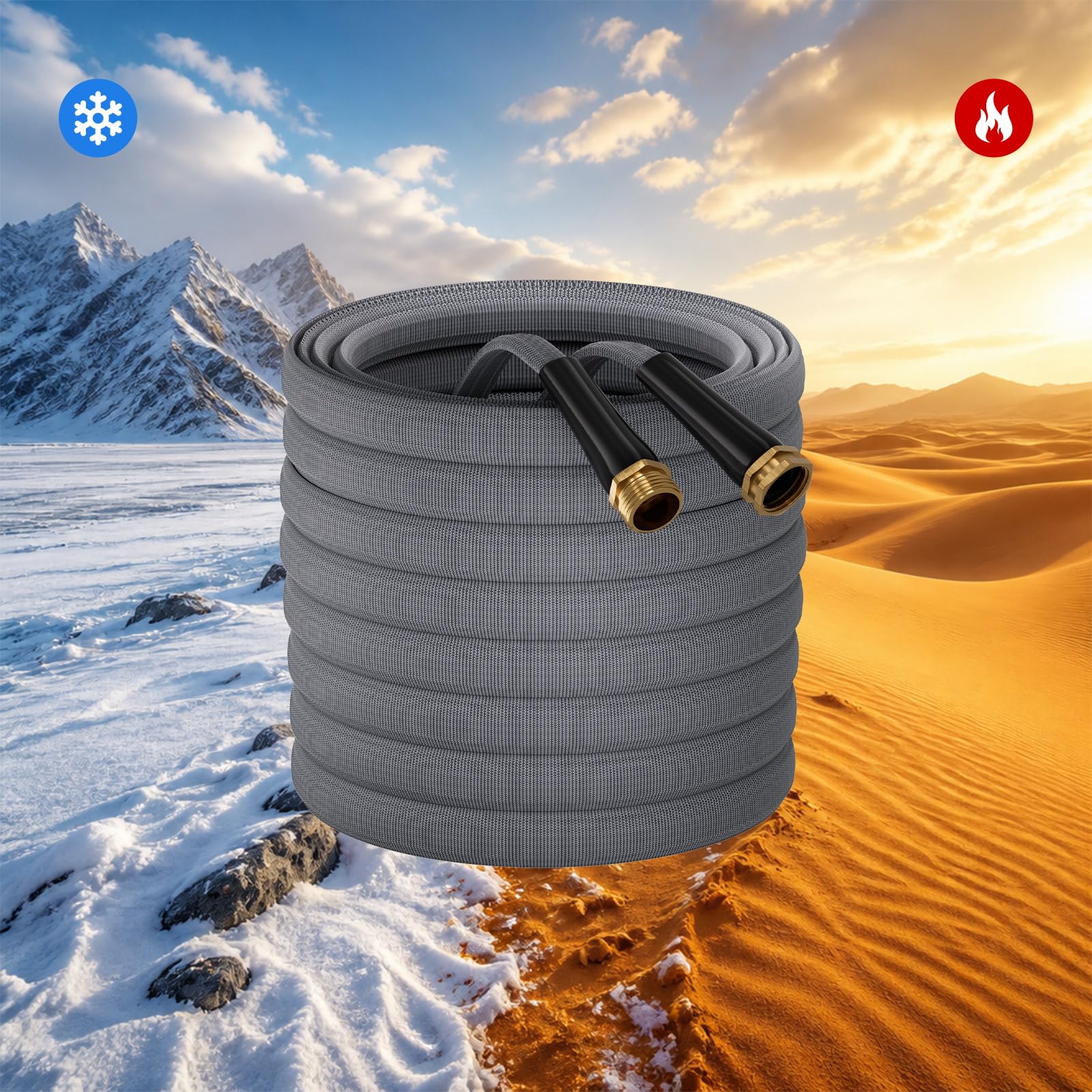 MEACKLE Garden Hose 100 FT, Non-Expanding Water Hose, Kink-Free - MEACKLE Official Product View 2