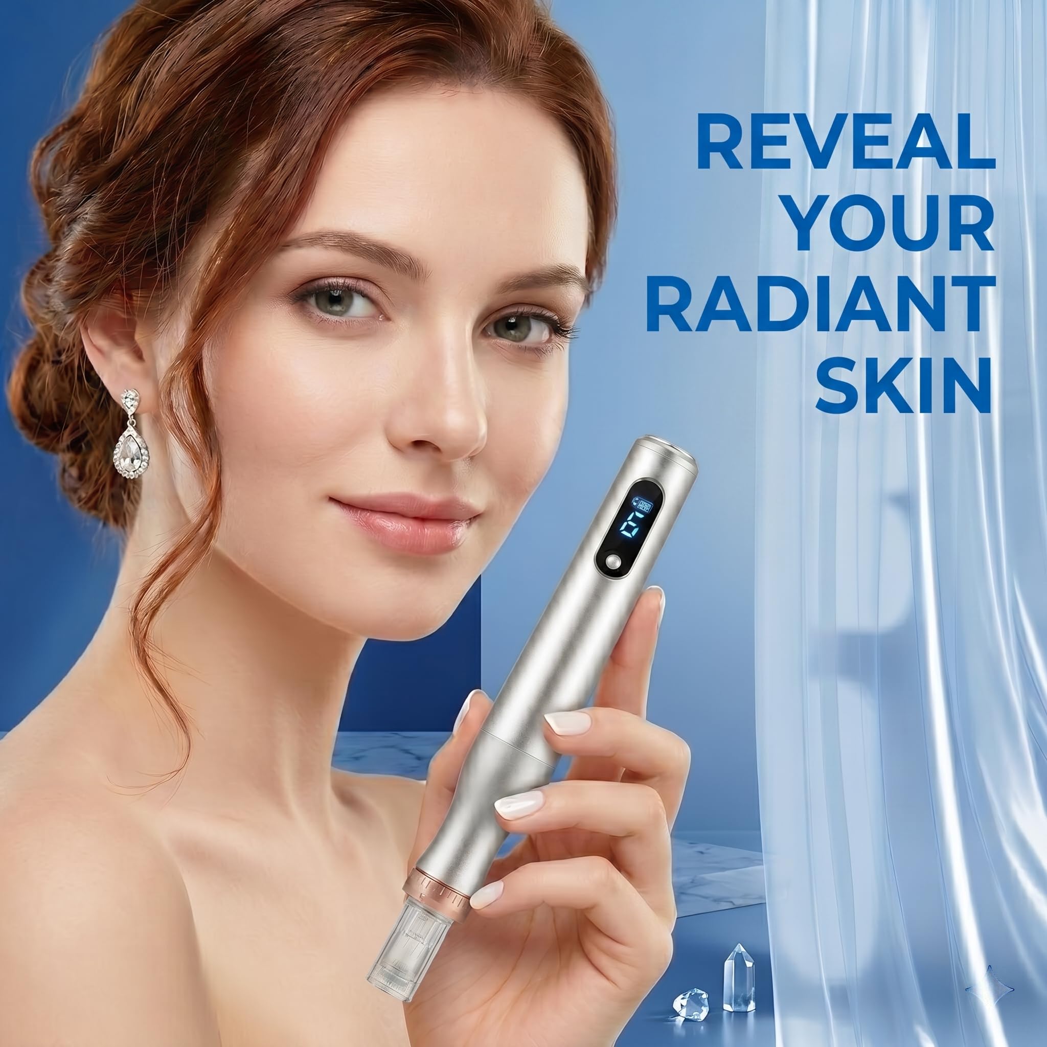 Microneedling Pen for Home Use Microneeding Derma Roller Pen - angjiar Official Imagery - 8