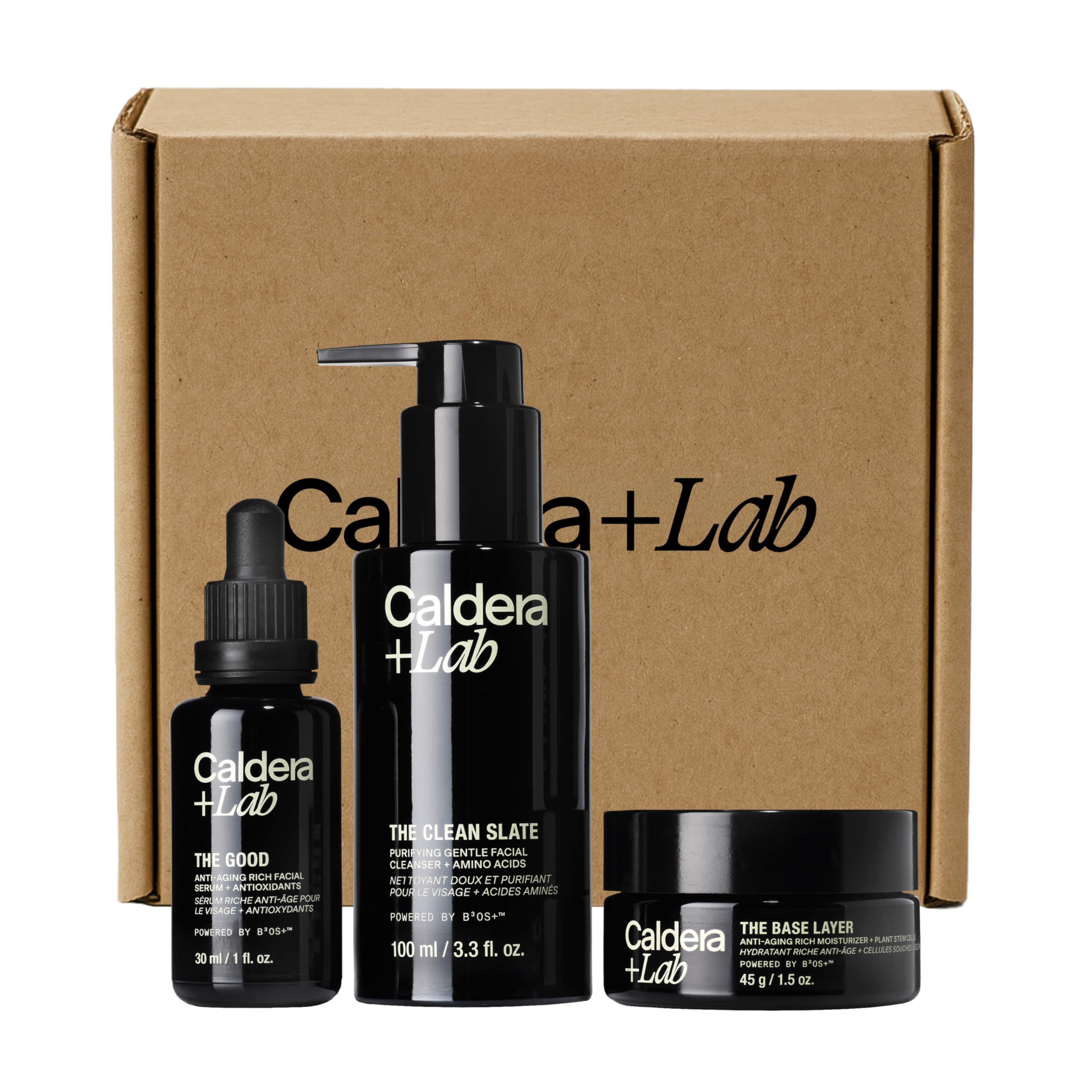 Caldera + Lab The Regimen Rich | Men's Anti-Aging 3 Piece - Product Imagery