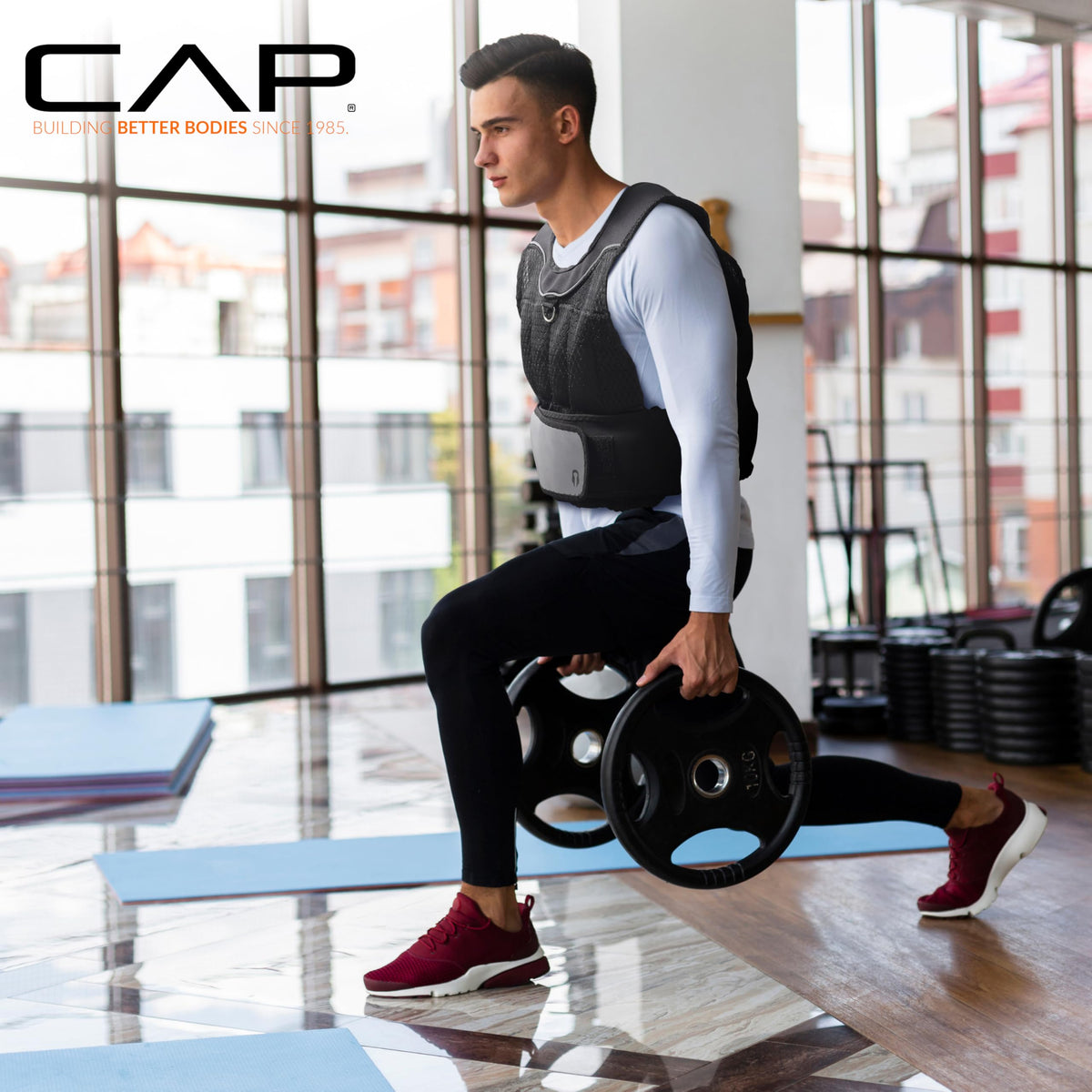 CAP Adjustable Weighted Vest 20 150 lbs for Strength - CAP Official Imagery - 6