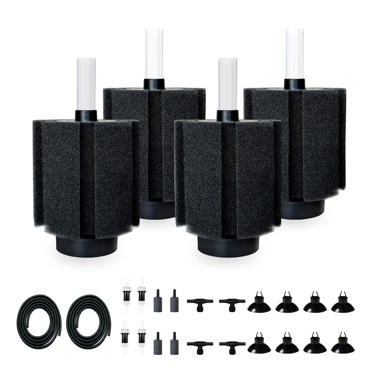 70 80 Gal Aquarium Sponge Filter with Air Stone Ceramic - DVHEY Official Imagery - 1