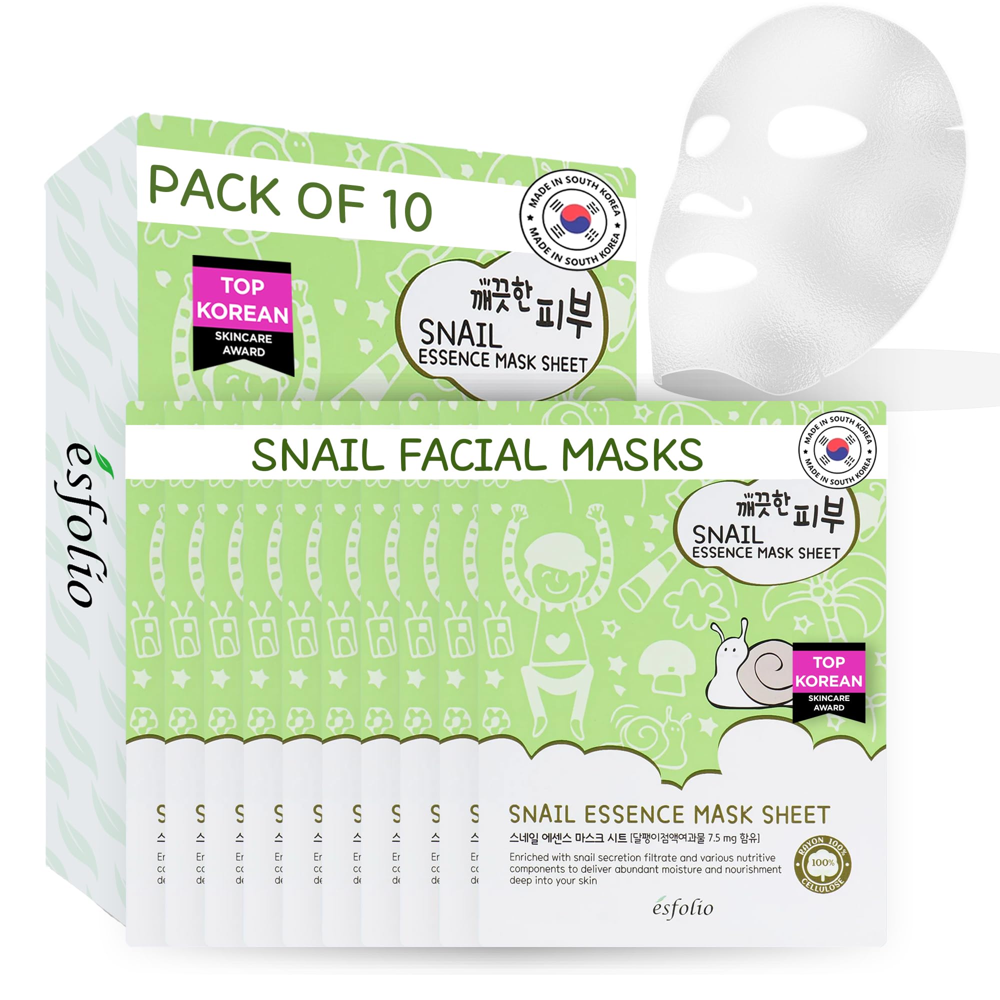 esfolio Volcanic Ash Face Mask – Deep Cleansing Korean Sheet - esfolio