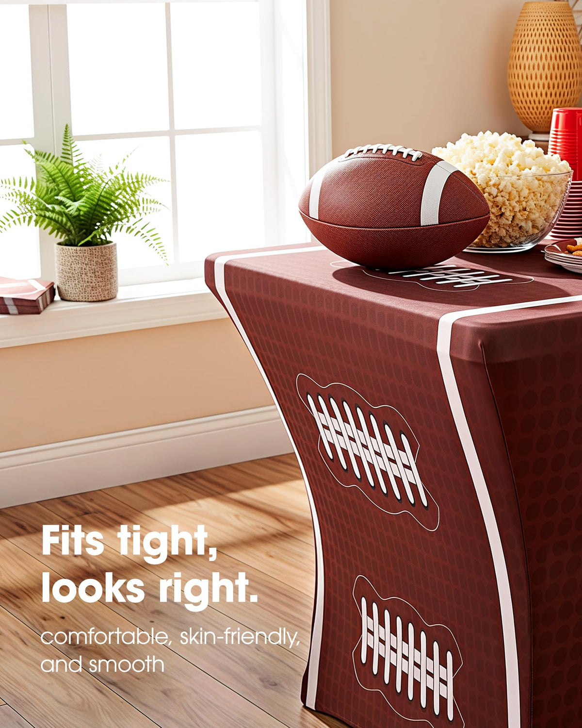 Pureegg Football Party Decorations Spandex Tablecloth 6ft - Pureegg Official Imagery - 3