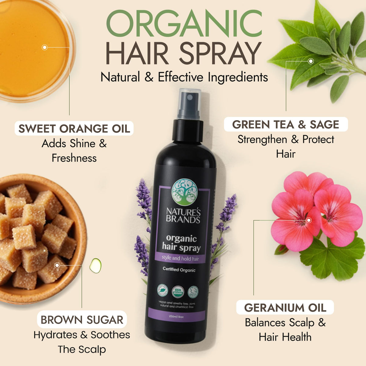 Nature s Brands Organic Hair Spray - Nature's Brands Official Imagery - 3