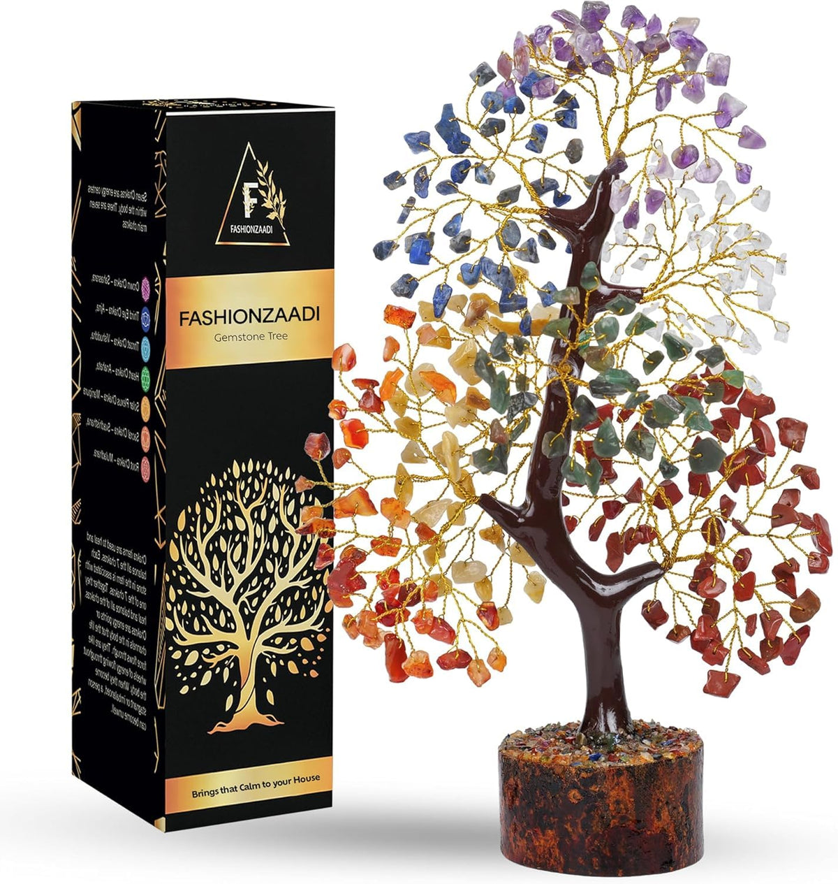 FASHIONZAADI 7 Chakra Crystal Tree of Life Birthday Gifts - FASHIONZAADI Official Imagery - 1
