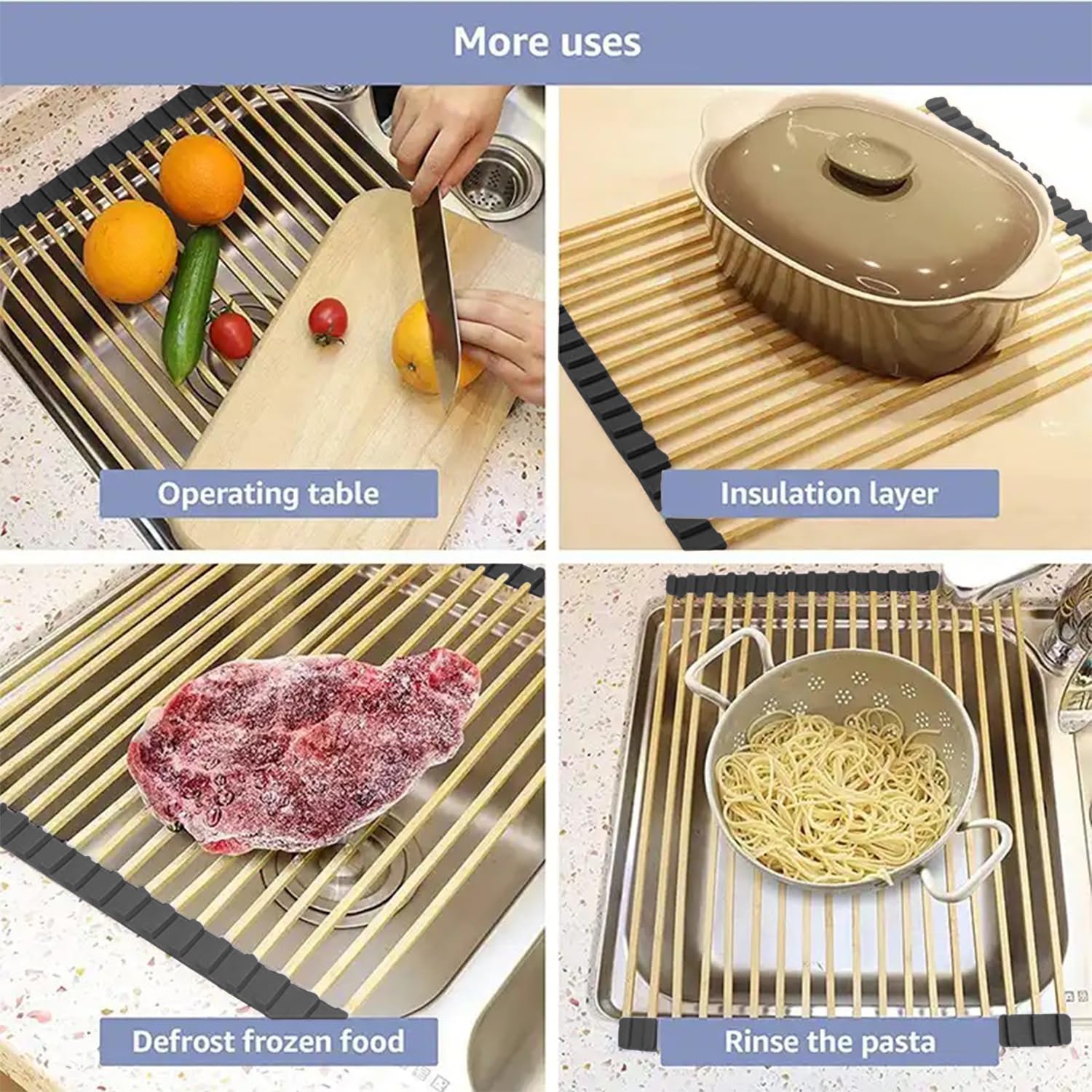 S STRICTLY KITCHEN + BATH Strictly Sinks Stainless Steel Roll Up Dish - View 3