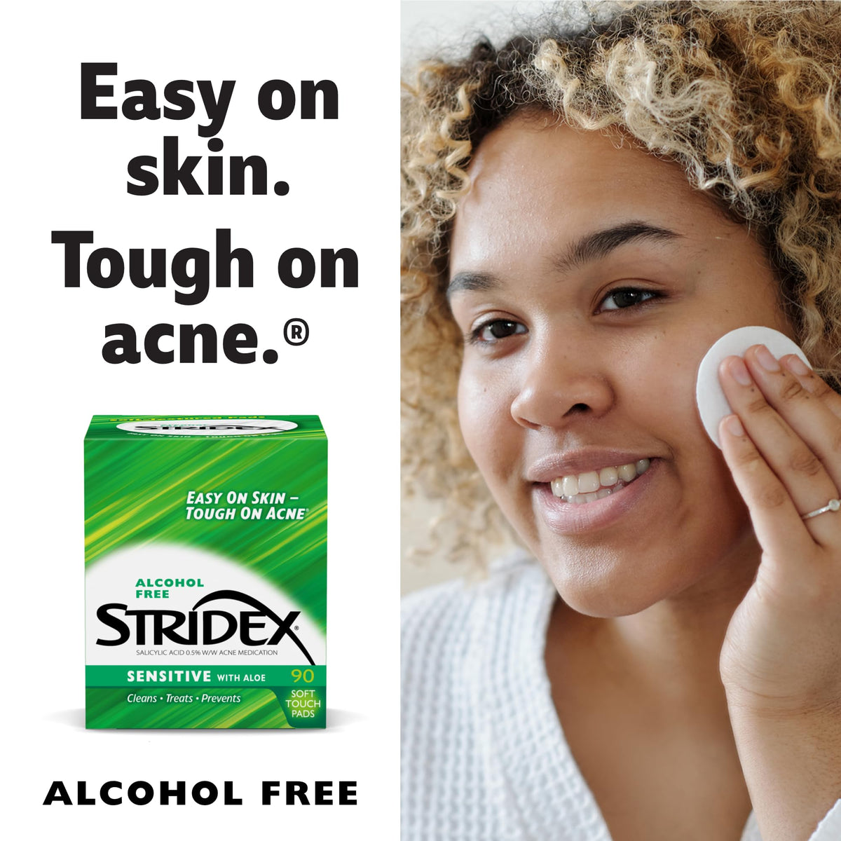 Stridex Medicated Acne Pads Sensitive 90 count - Stridex Official Imagery - 7