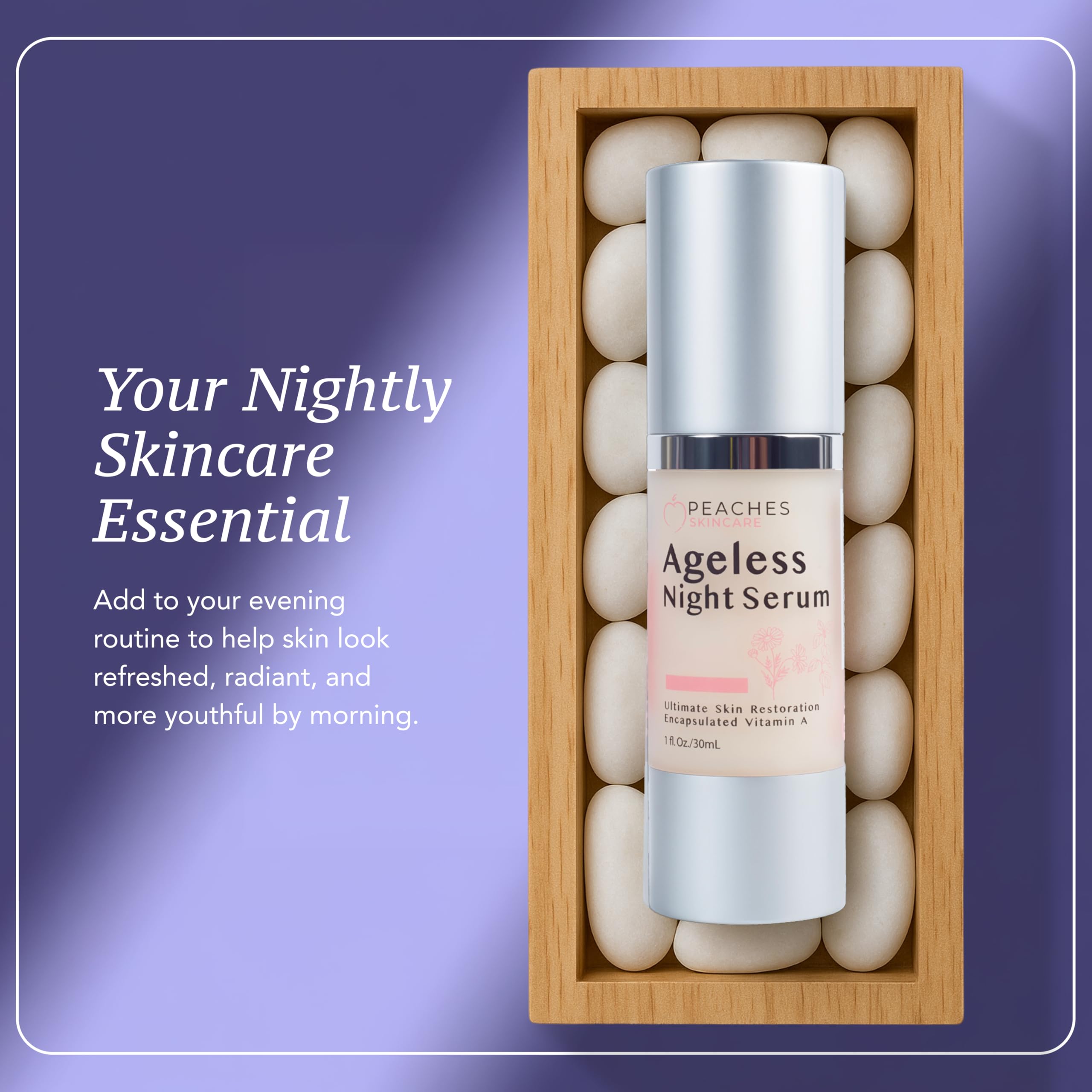 Peaches Skin Care Ageless Night Serum - Peaches Skin Care