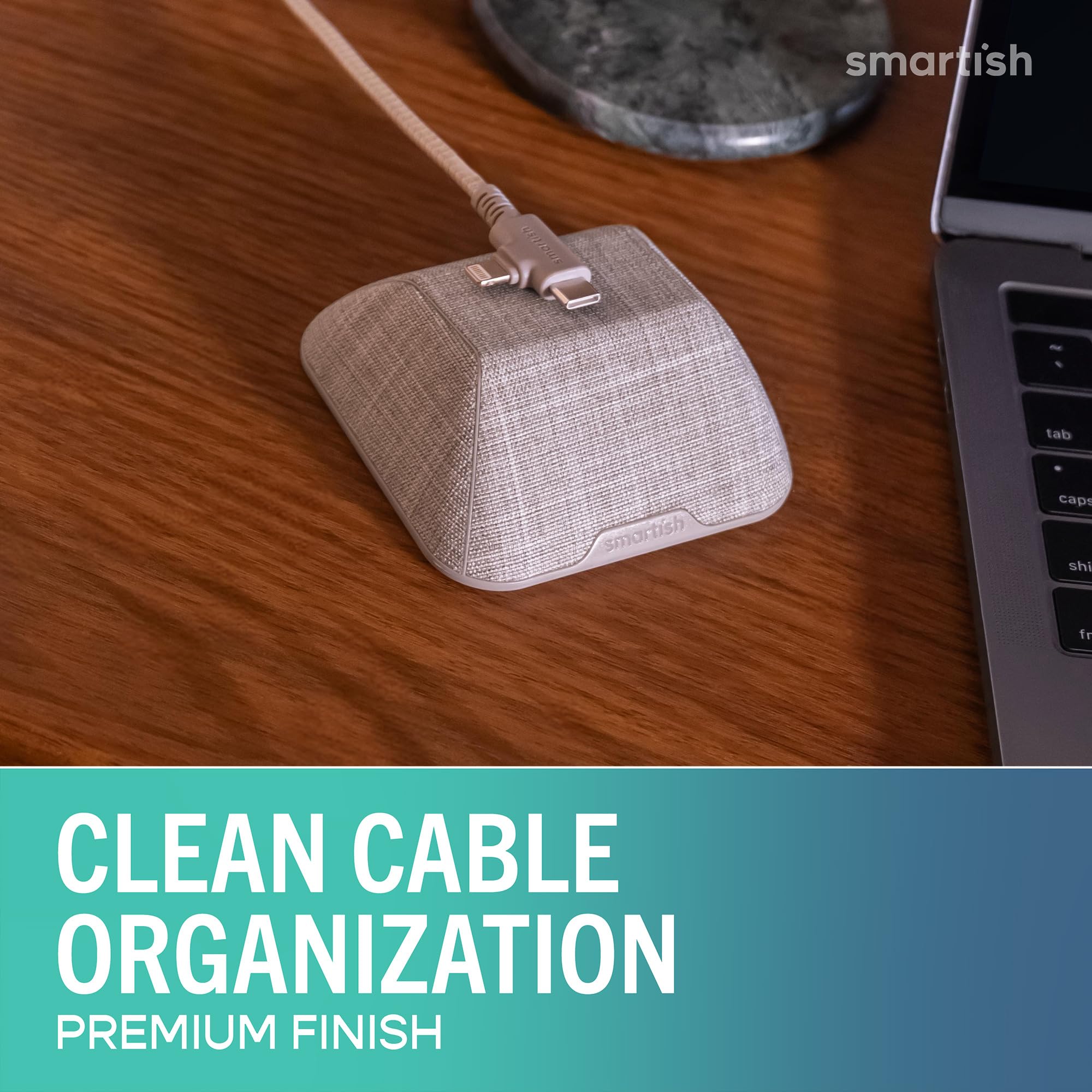 Smartish Magnetic Cord Holder, Cable Wrangler, Nightstand & Desk - Smartish Official Product View 2