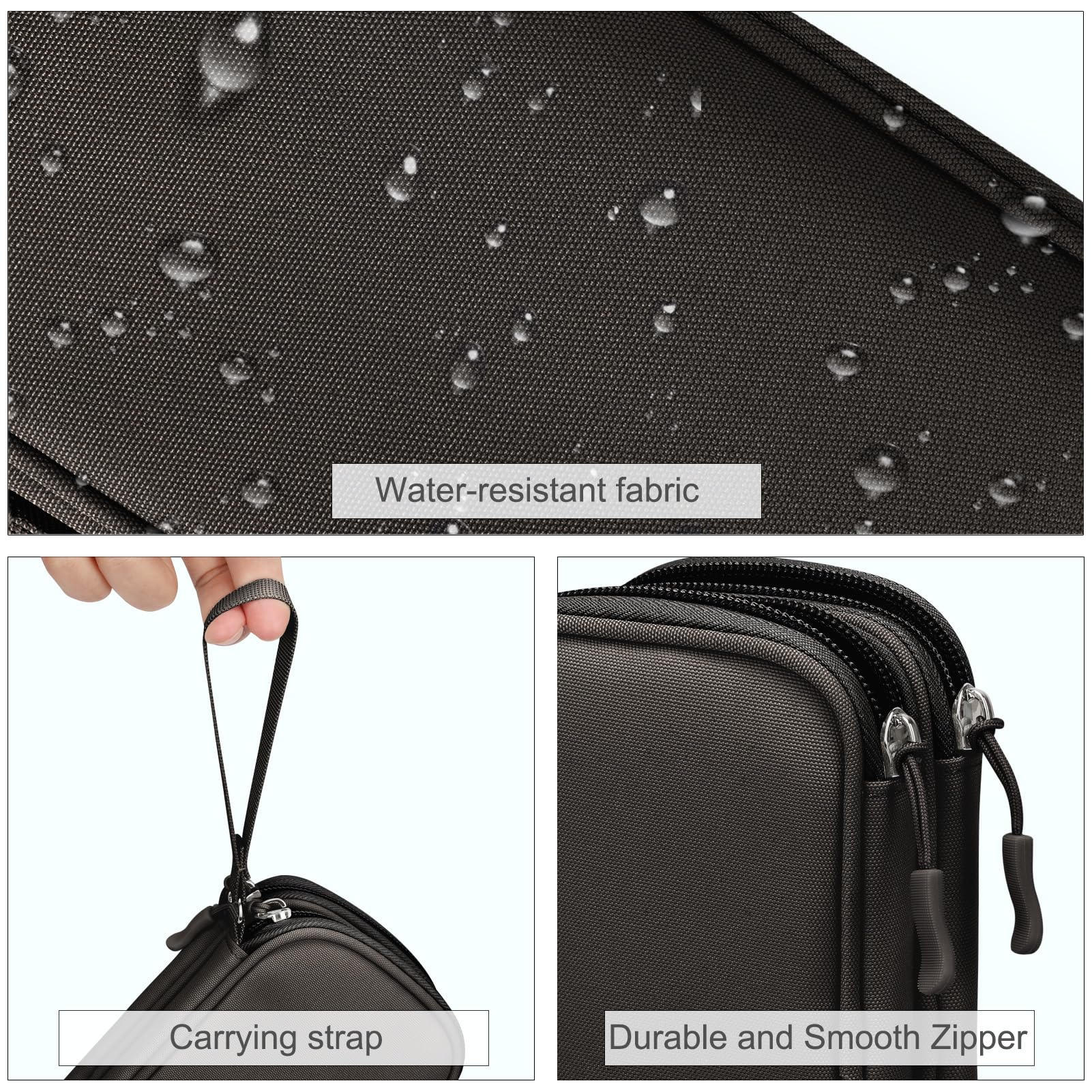 FYY Electronic Organizer, Travel Tech Pouch Bag, Cable Organizer Coffe - View 4