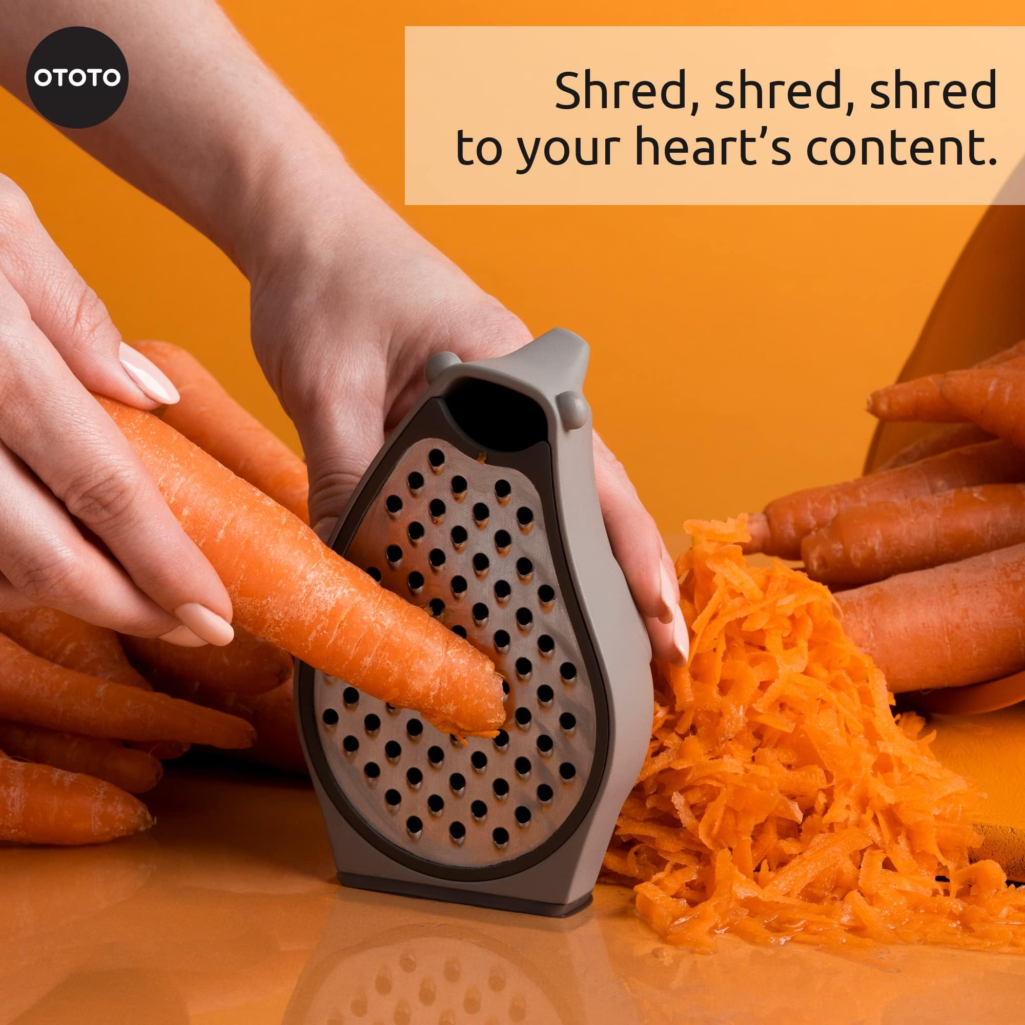 OTOTO Grater - Stainless Steel, BPA Free, Dishwasher Safe, Fun Kitchen - View 4