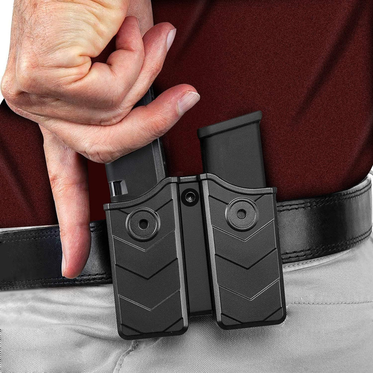 Universal Double Magazine Holster Compatible With Popular - FASTSPOK Official Imagery - 7