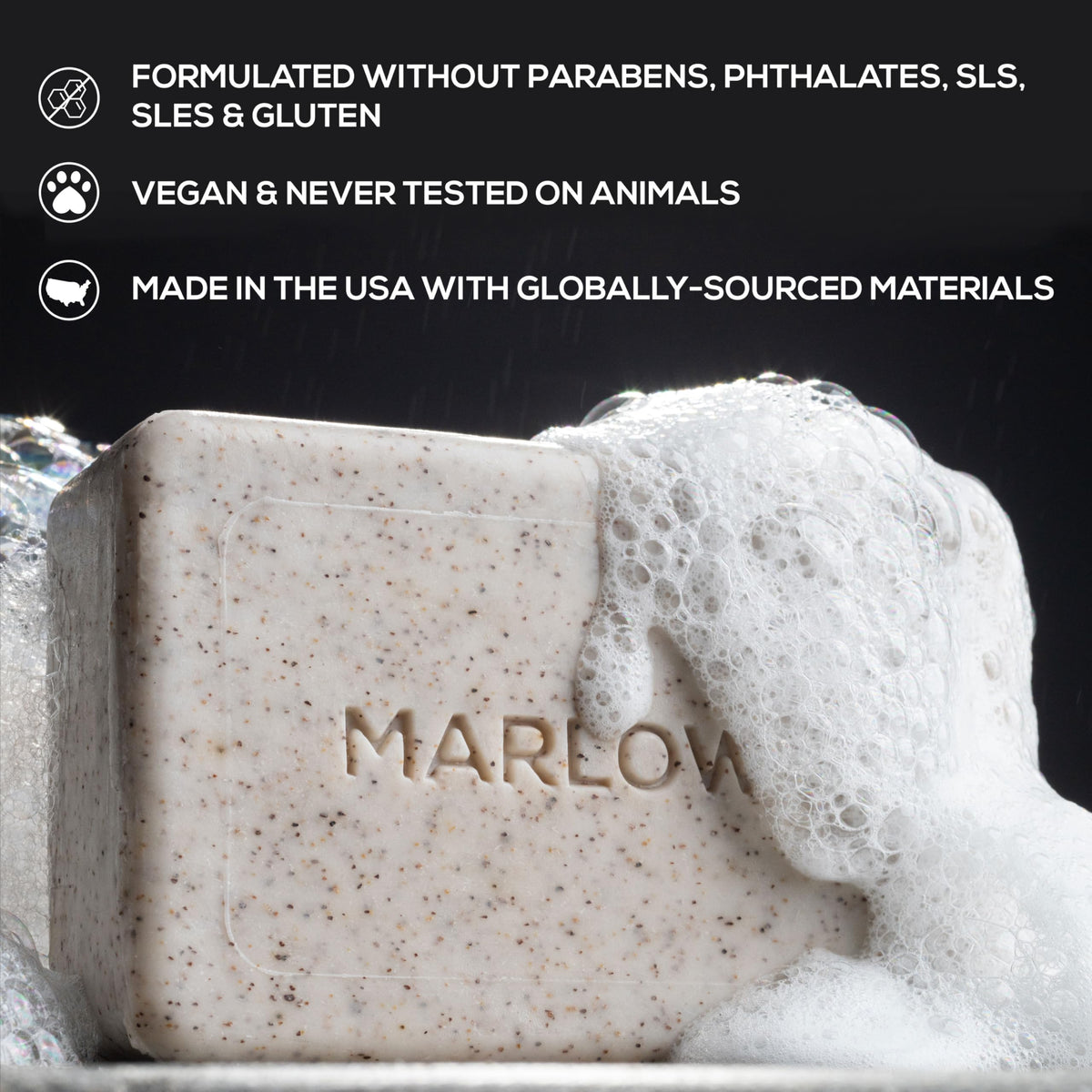 MARLOWE Men s Body Scrub Soap Exfoliating Soap Bars Variety - MARLOWE. Official Imagery - 3