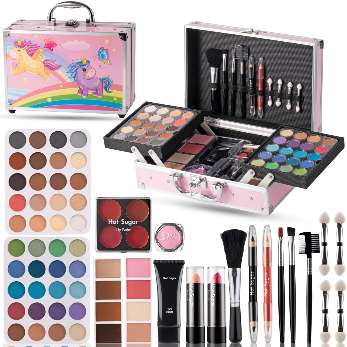 Hot Sugar Makeup Kit with Train Case for Teens and Women - Hot Sugar Official Imagery - 7