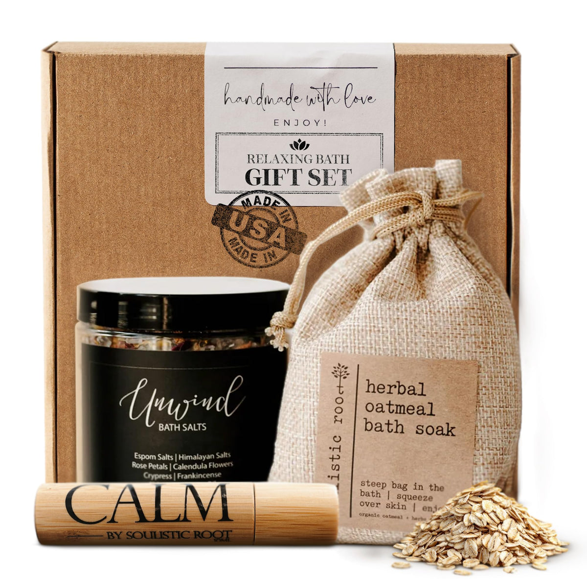 Relaxing Bath Gift Set for Women Ready to Gift Spa Gift Set - soulistic root Official Imagery - 2