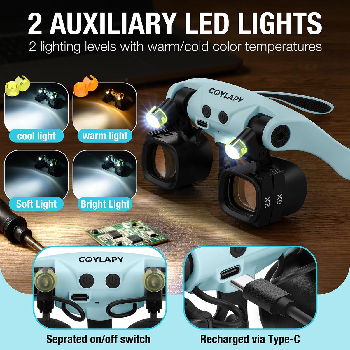 Magnifying Glasses for Close Work Watch Repair - COYLAPY Official Imagery - 5