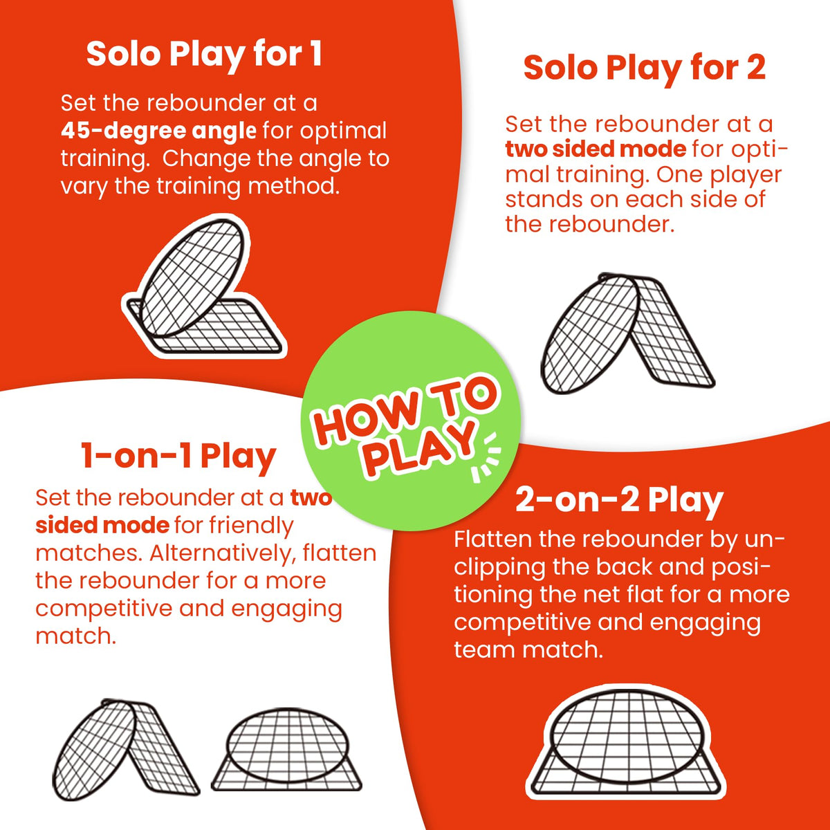 Dual Sided Adjustable Baseball Rebound Net for Multi Sport - IE Sports Official Imagery - 7