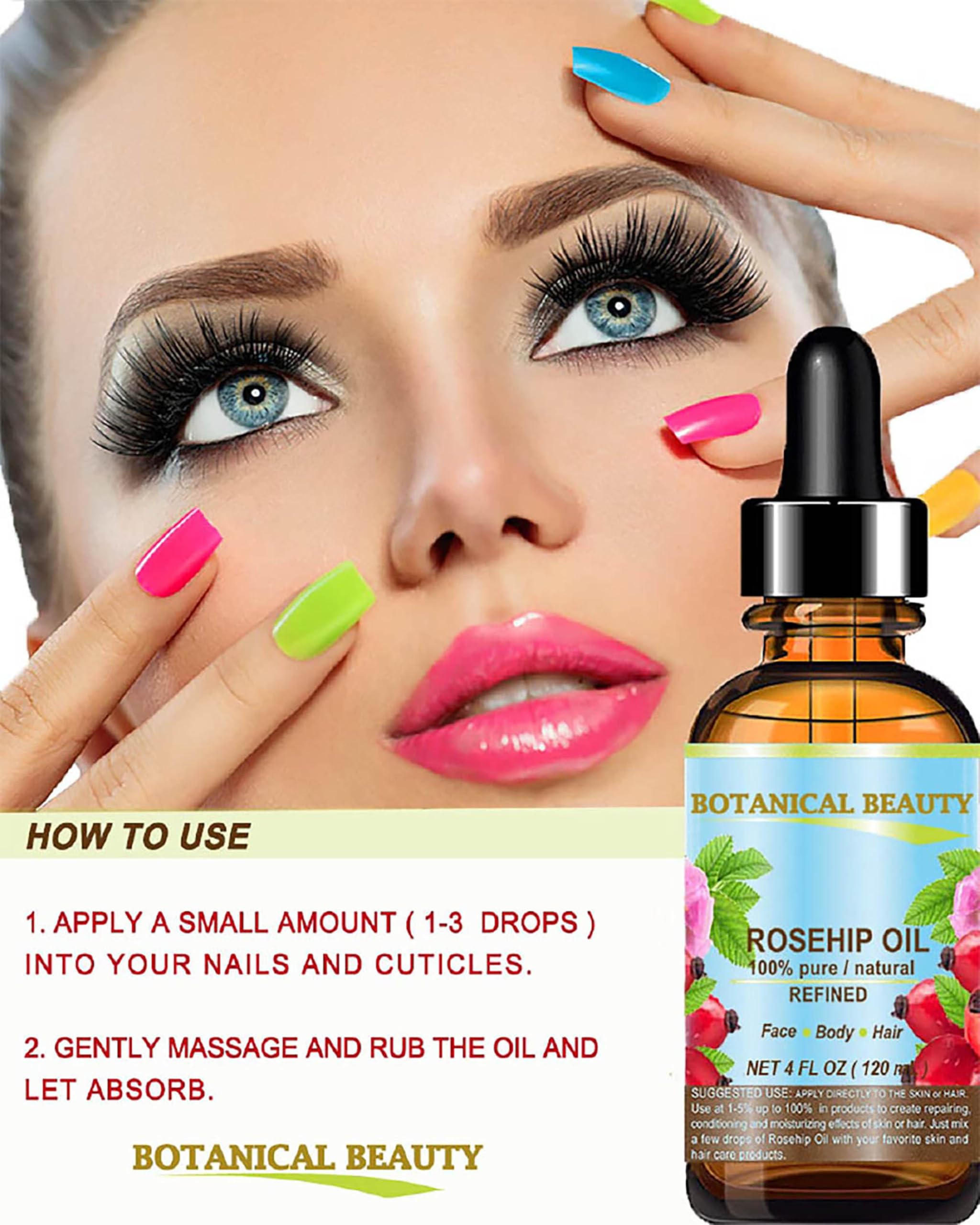 Botanical Beauty ROSEHIP SEED OIL 100% Pure Natural Refined - Botanical Beauty