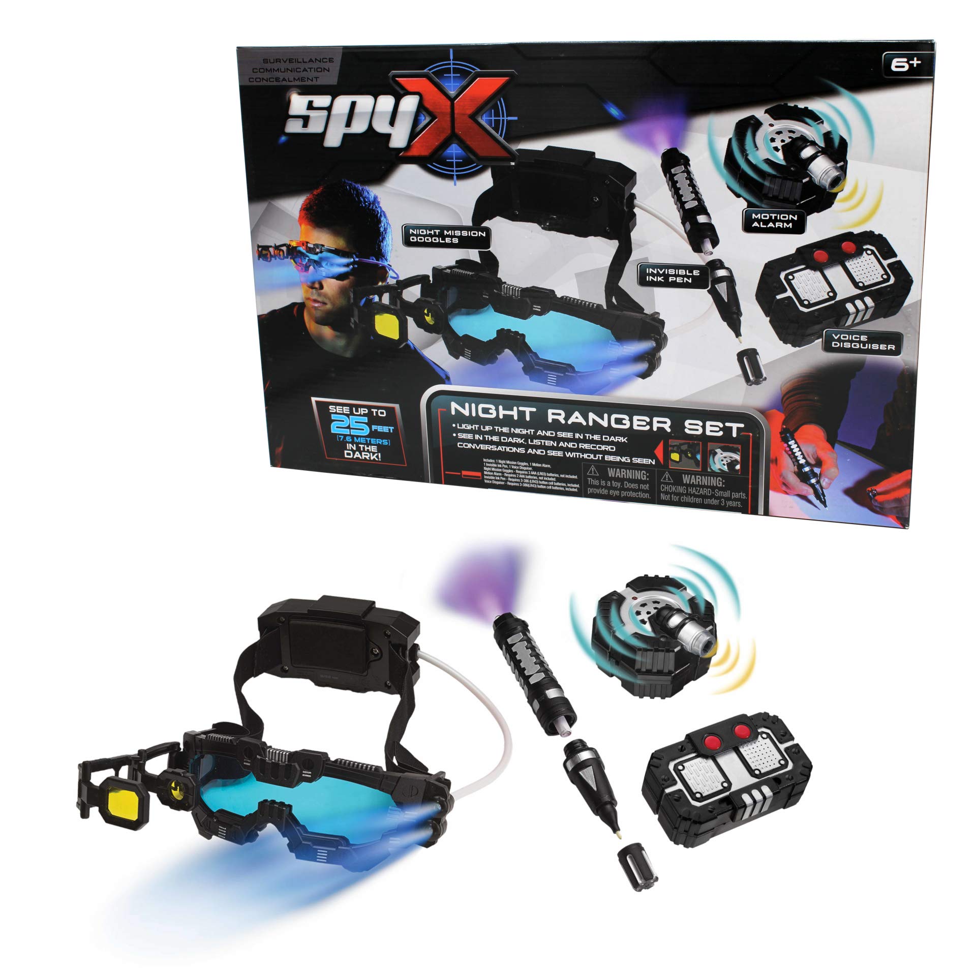 SpyX / Micro Gear Set - 4 Real Spy Toys Kit + Adjustable Belt for by SpyX - Angle View 9