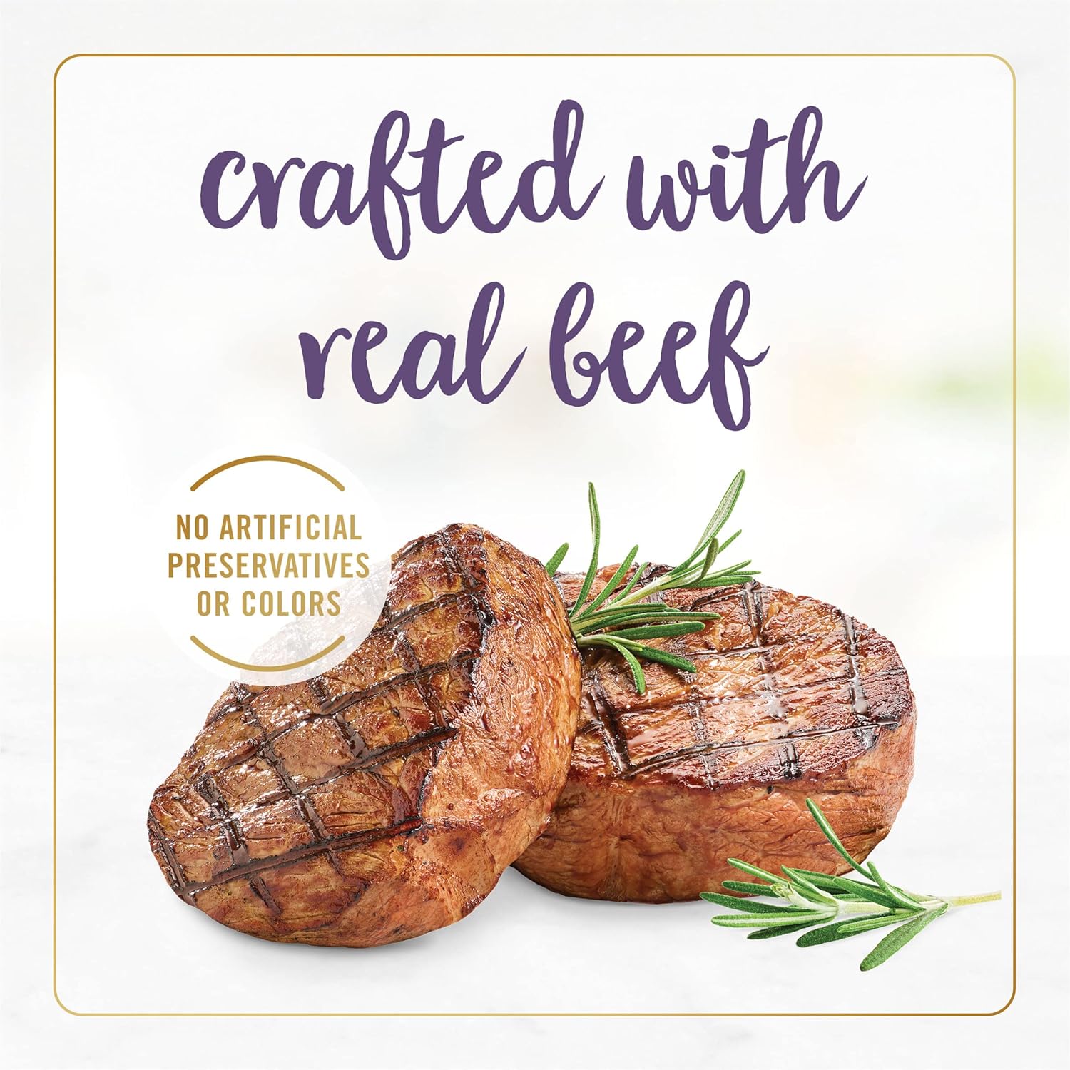 Fancy Feast Grilled Beef Feast wet cat food in gravy, 3 oz. cans, pack of 24, featuring premium beef for cats.