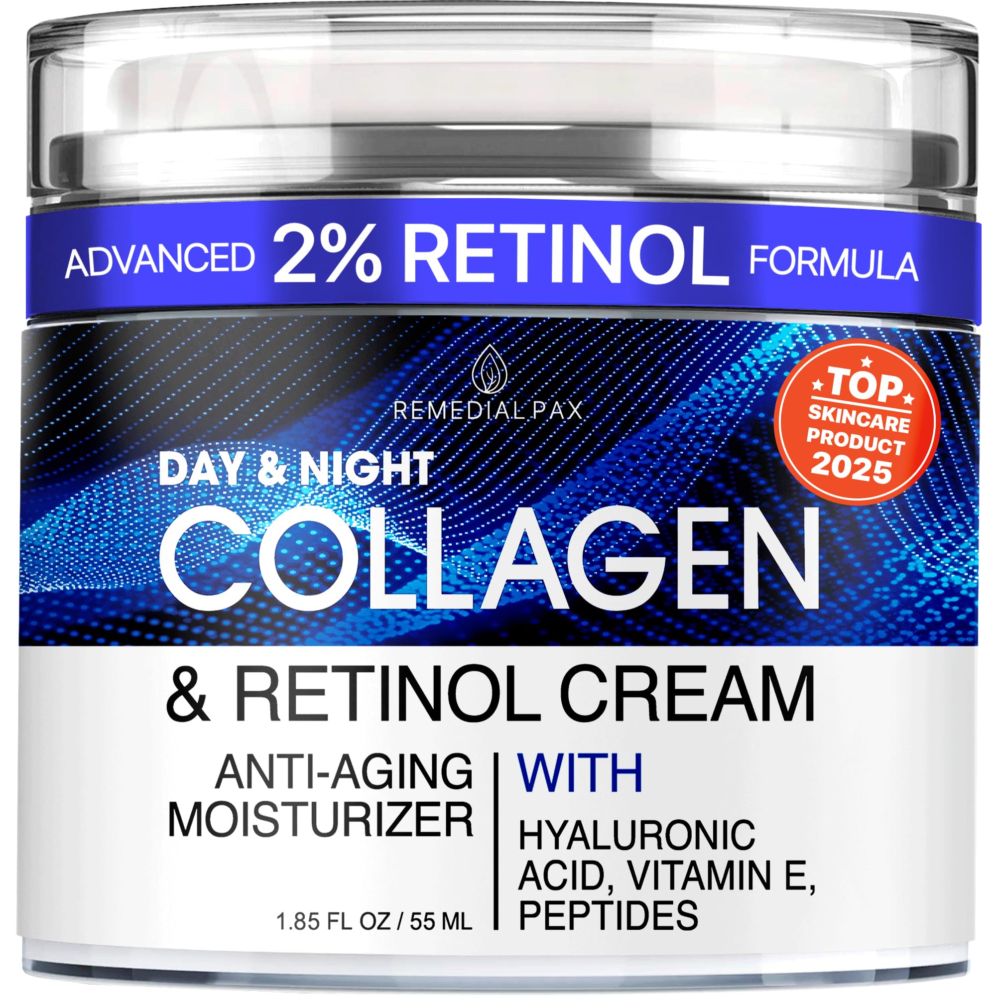 Collagen Face Cream with Retinol & Hyaluronic Acid - Anti Aging - Product Imagery