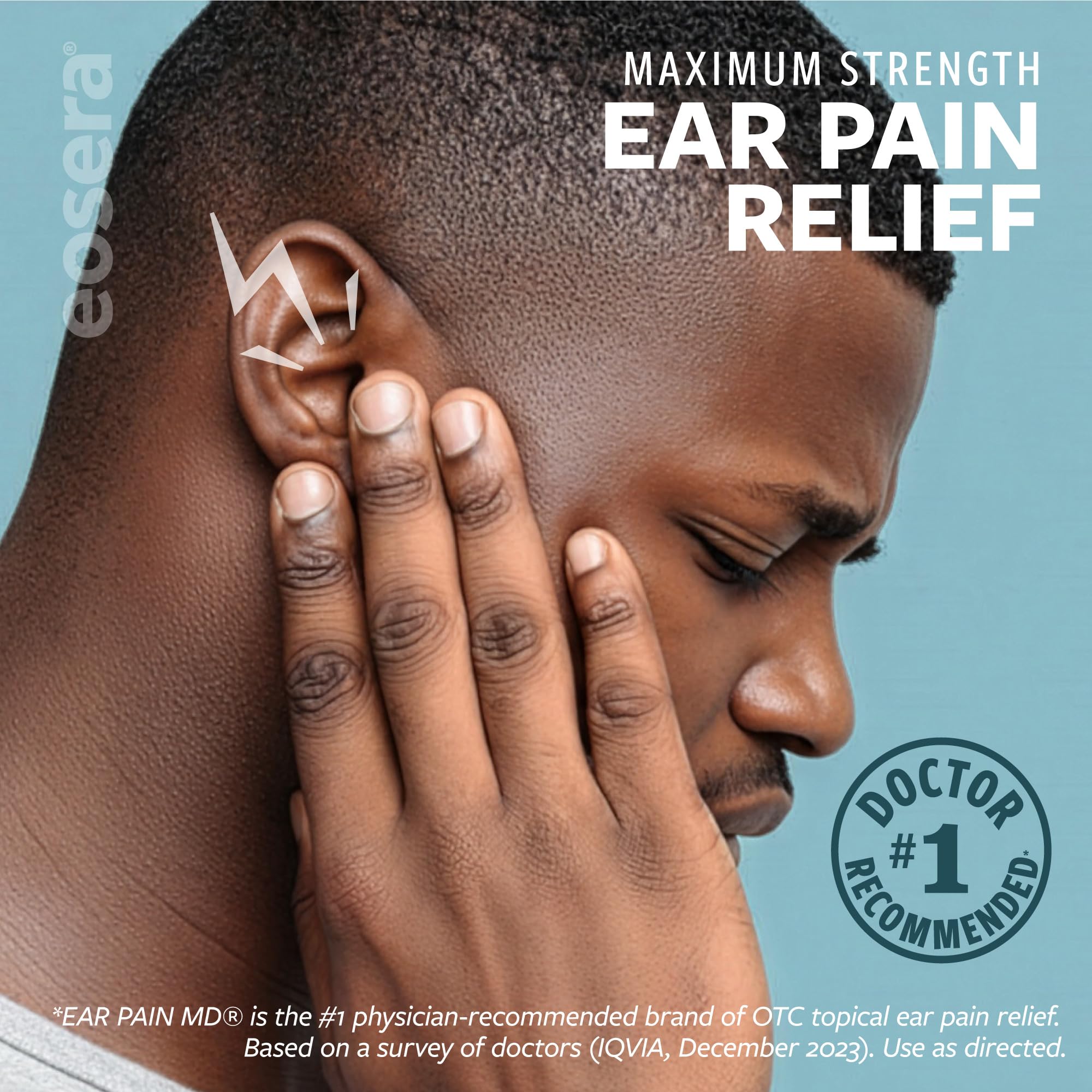 Eosera Ear Pain MD Ear Drops 7mL – Max Strength 4% Lidocaine