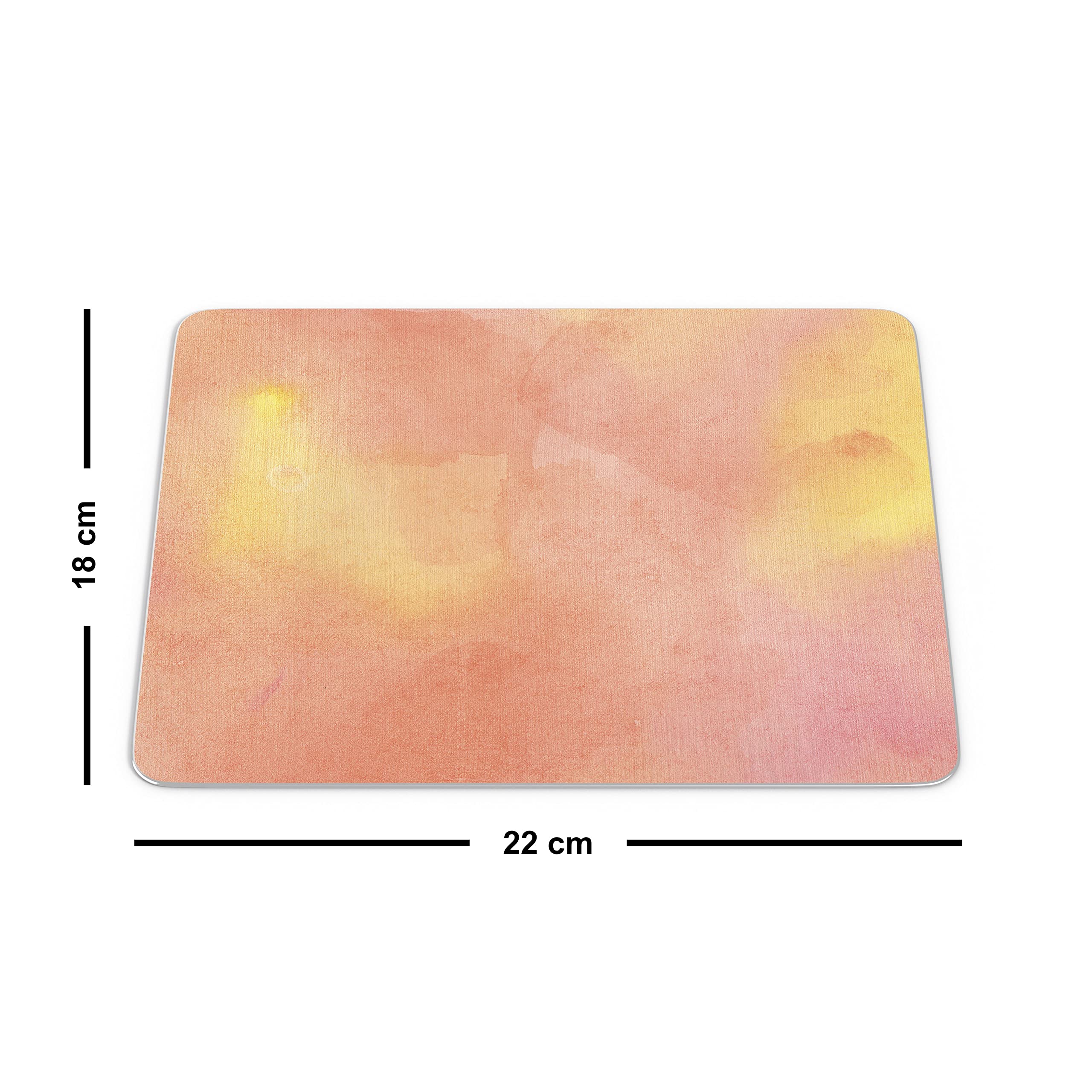 Bonamaison, Rectangle Digital Printed Mouse Mat Non-Slip Backing for Office and Home Size 22x18cm