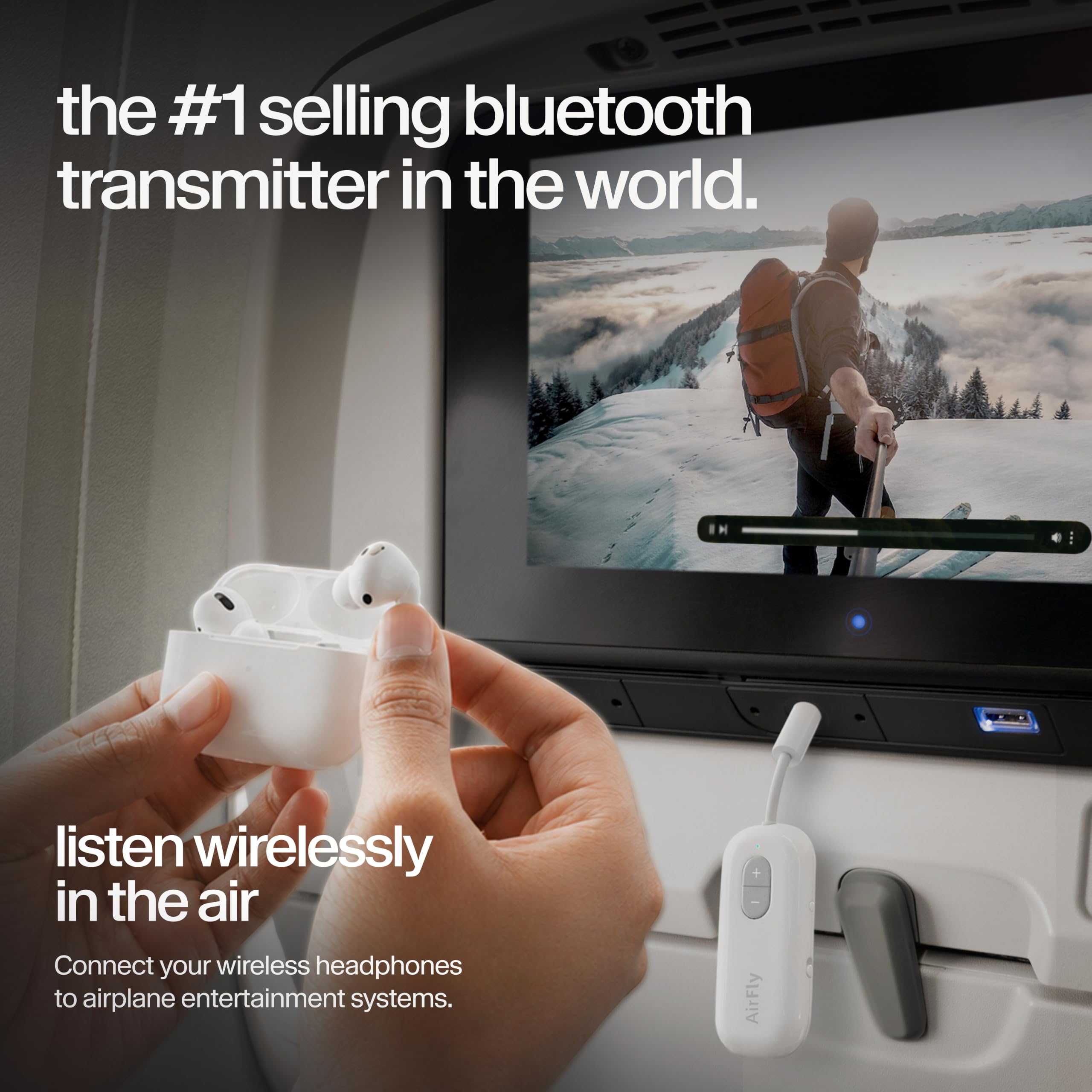 Twelve South AirFly SE, Bluetooth Wireless Audio Transmitter Adapter, - View 4