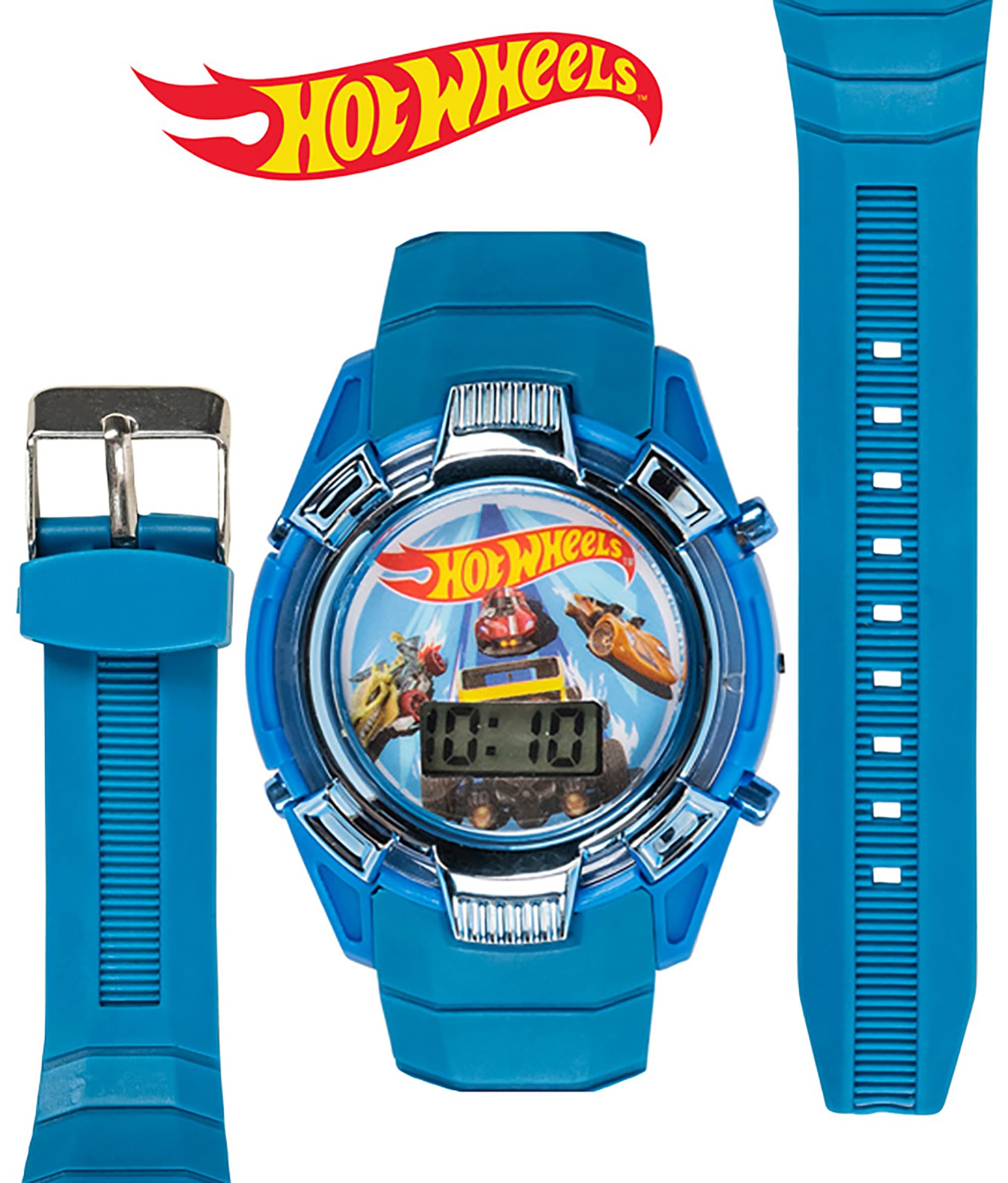 Accutime Hot Wheels Kids Watch – Light-Up LCD Display, Adjustable Comf - View 5