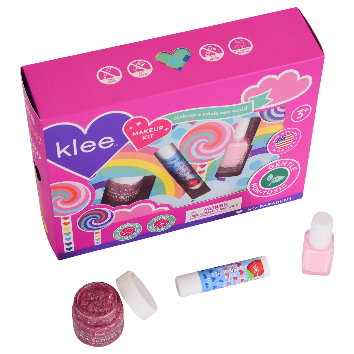 Klee Naturals Makeup Kit with Nail Polish Glitter Gel and - Klee Naturals Official Imagery - 3