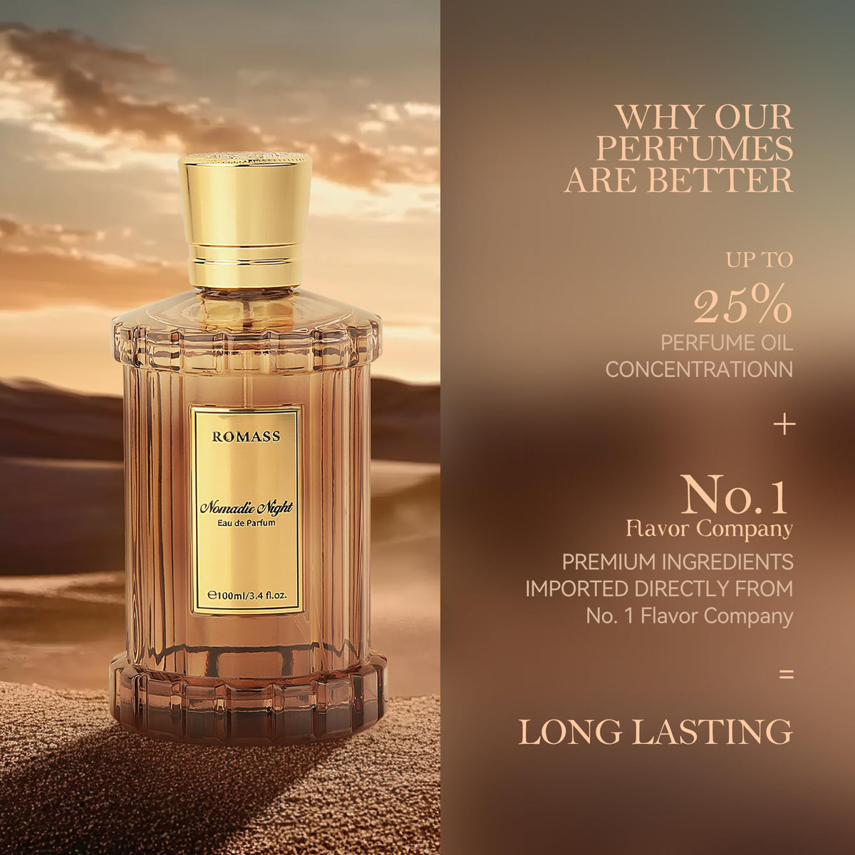 Nomadic Night Long Lasting Unisex Oud Perfume - ROMASS Official Imagery - 8