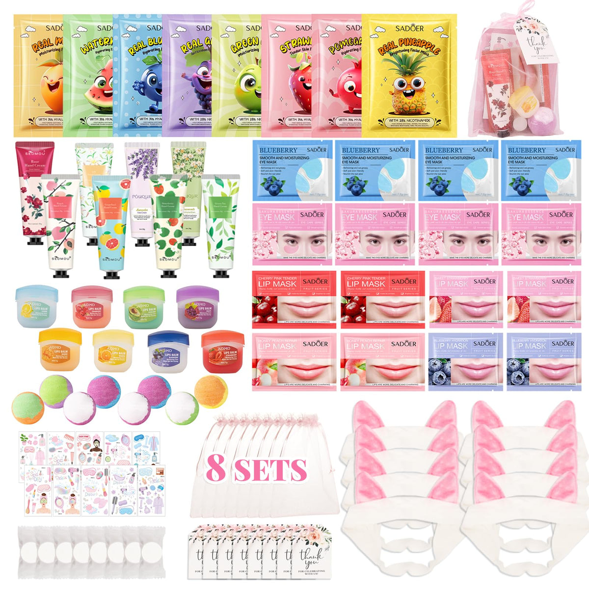 90PCS Spa Party Supplies for Girls Sleepover Party Supplies - MUREND Official Imagery - 2