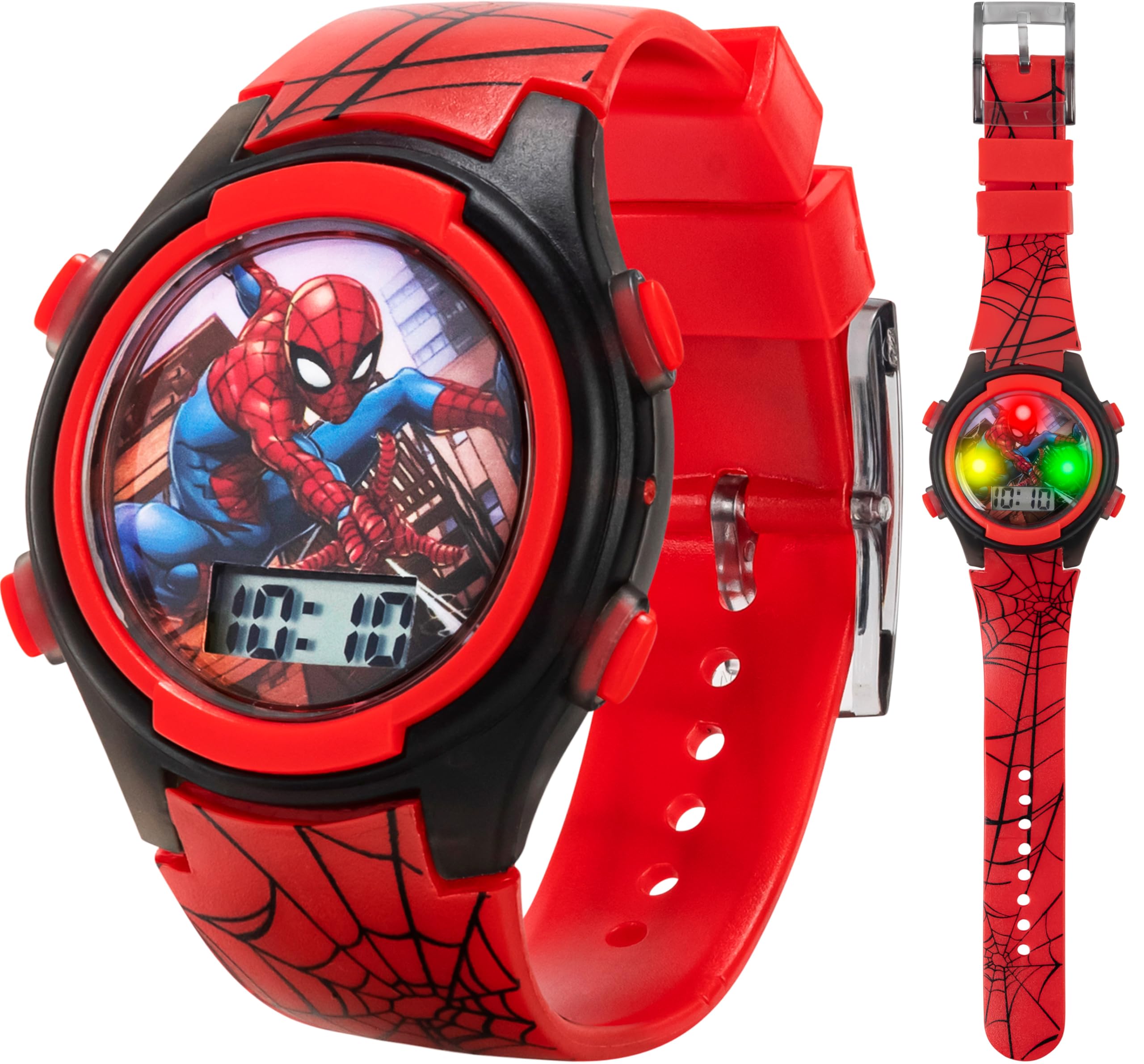 Accutime Marvel Spider-Man Kids Watches – Digital Display, Interactive - View 1